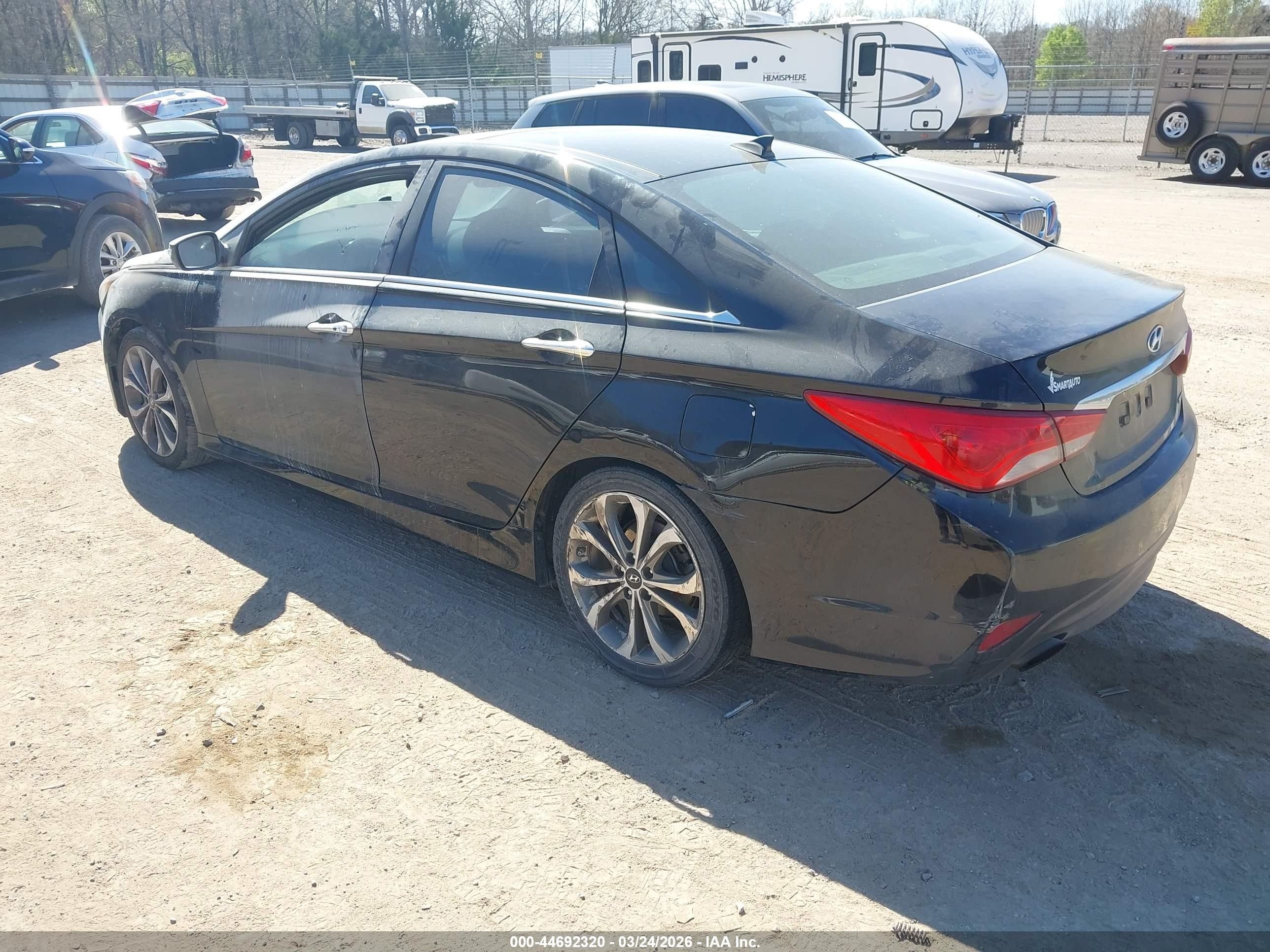 2014 Hyundai Sonata Limited 2.0t Black vin: 5NPEC4AB0EH843517