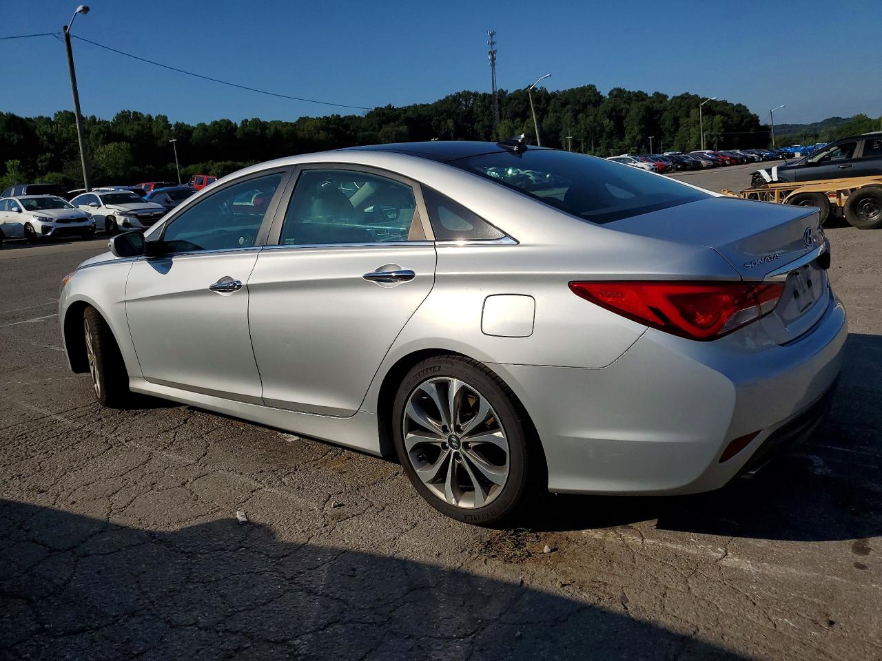 2014 Hyundai Sonata Limited 2.0t Silver vin: 5NPEC4AB0EH858471