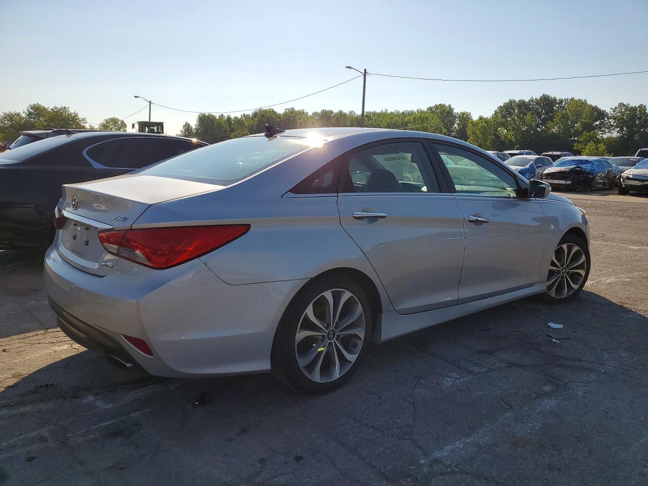 2014 Hyundai Sonata Limited 2.0t Silver vin: 5NPEC4AB0EH858471