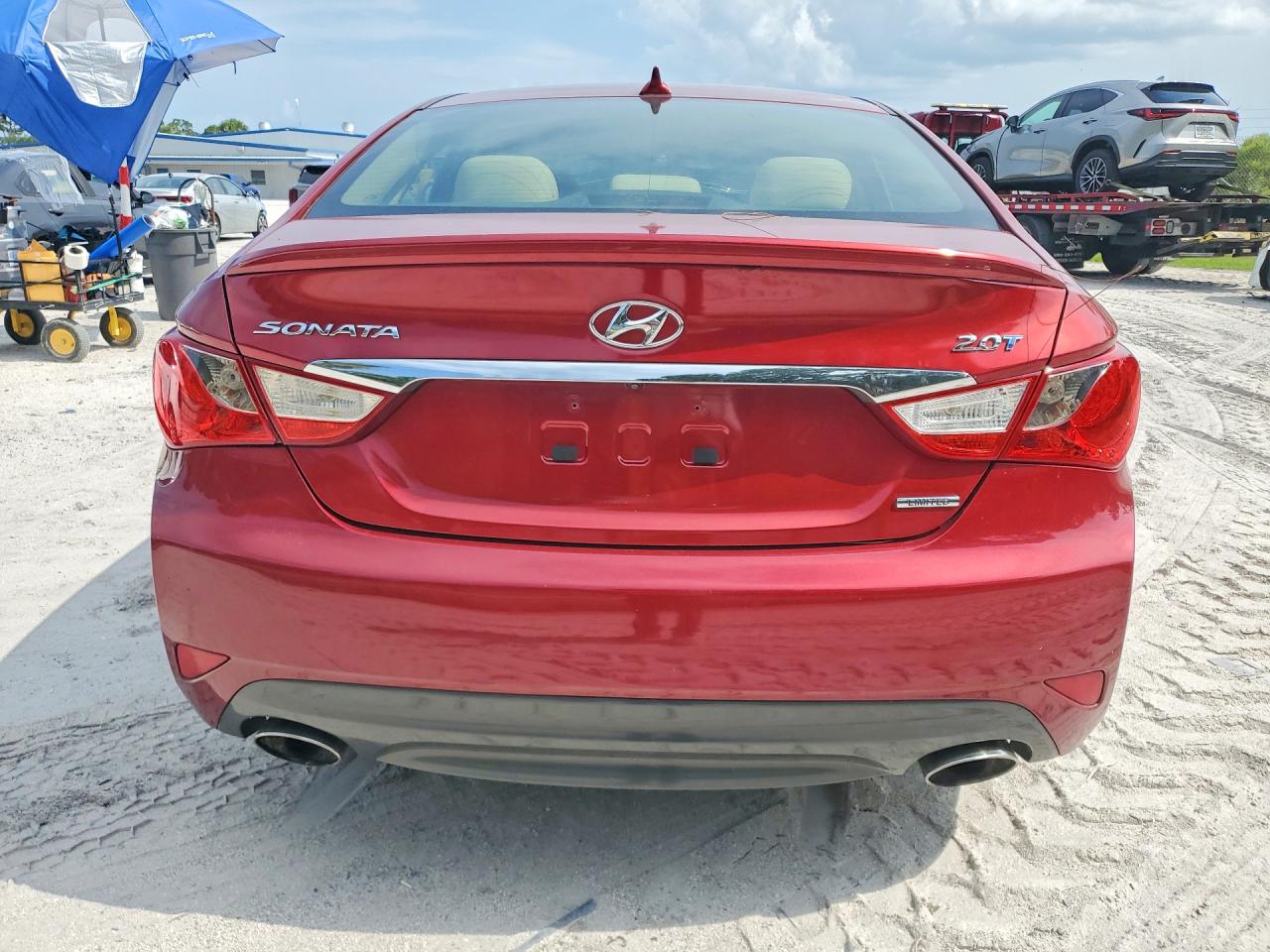 2014 Hyundai Sonata Limited 2.0t Red vin: 5NPEC4AB0EH867428