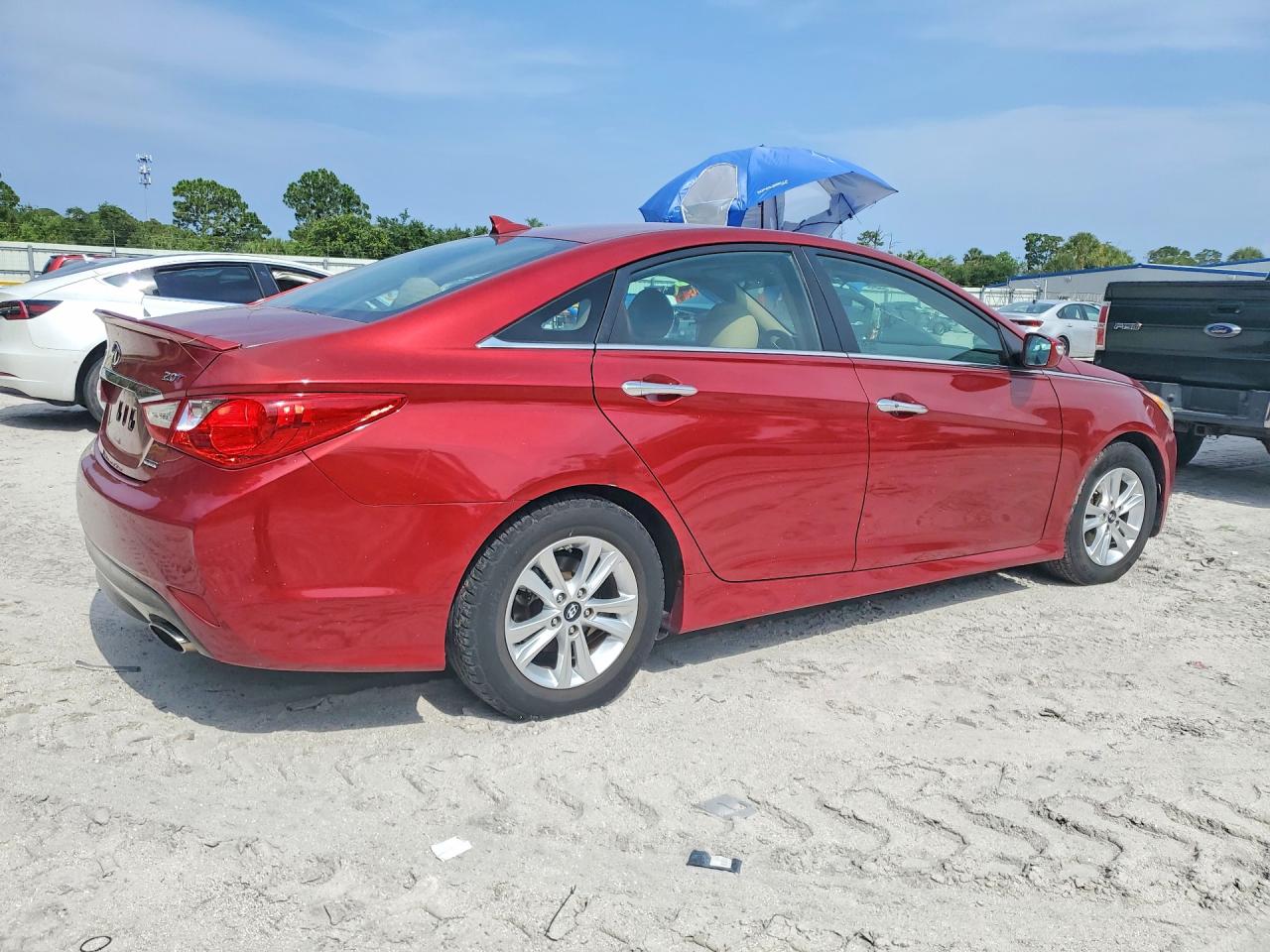 2014 Hyundai Sonata Limited 2.0t Red vin: 5NPEC4AB0EH867428
