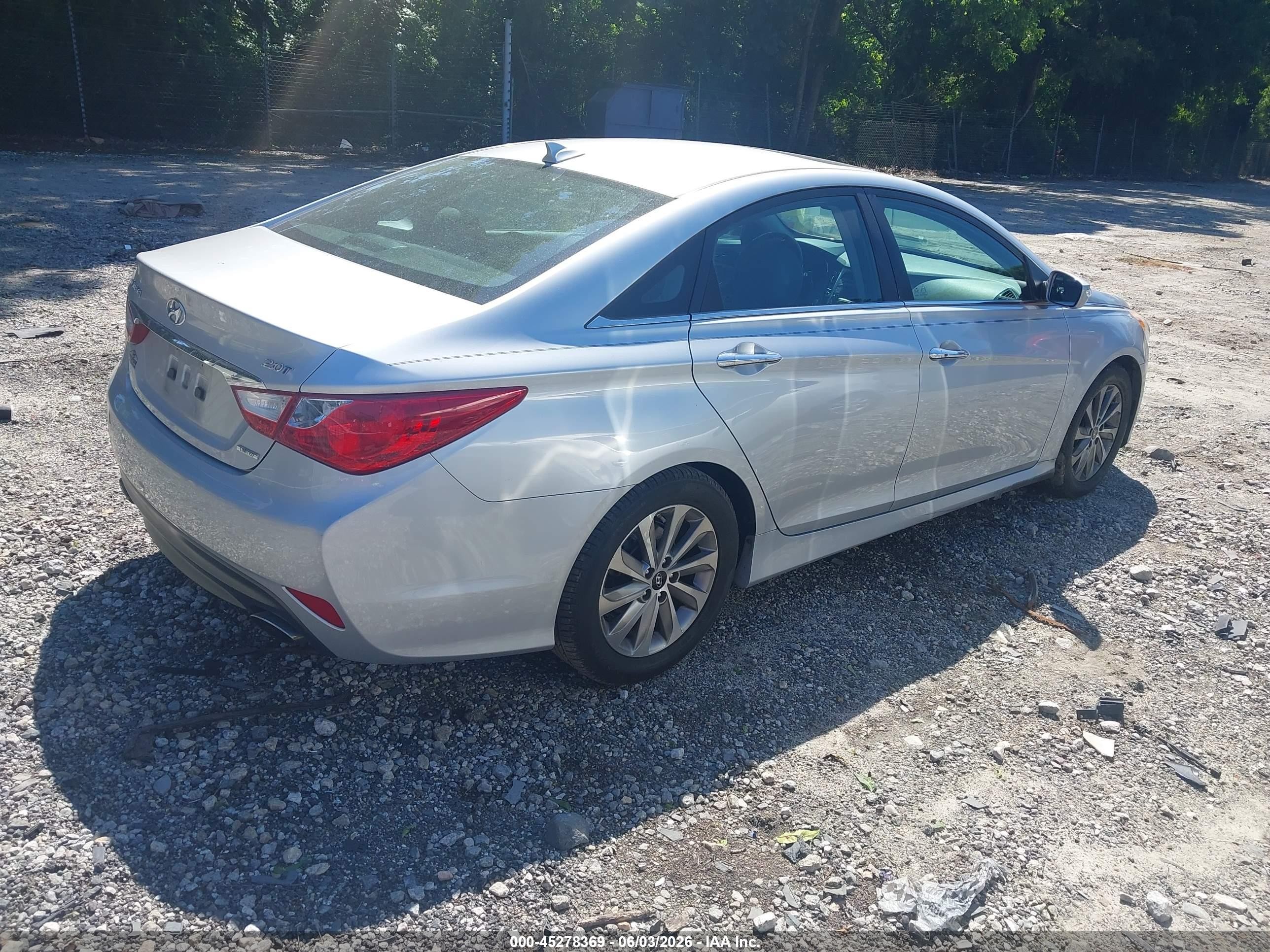 2014 Hyundai Sonata Limited 2.0t Серебряный vin: 5NPEC4AB0EH913355