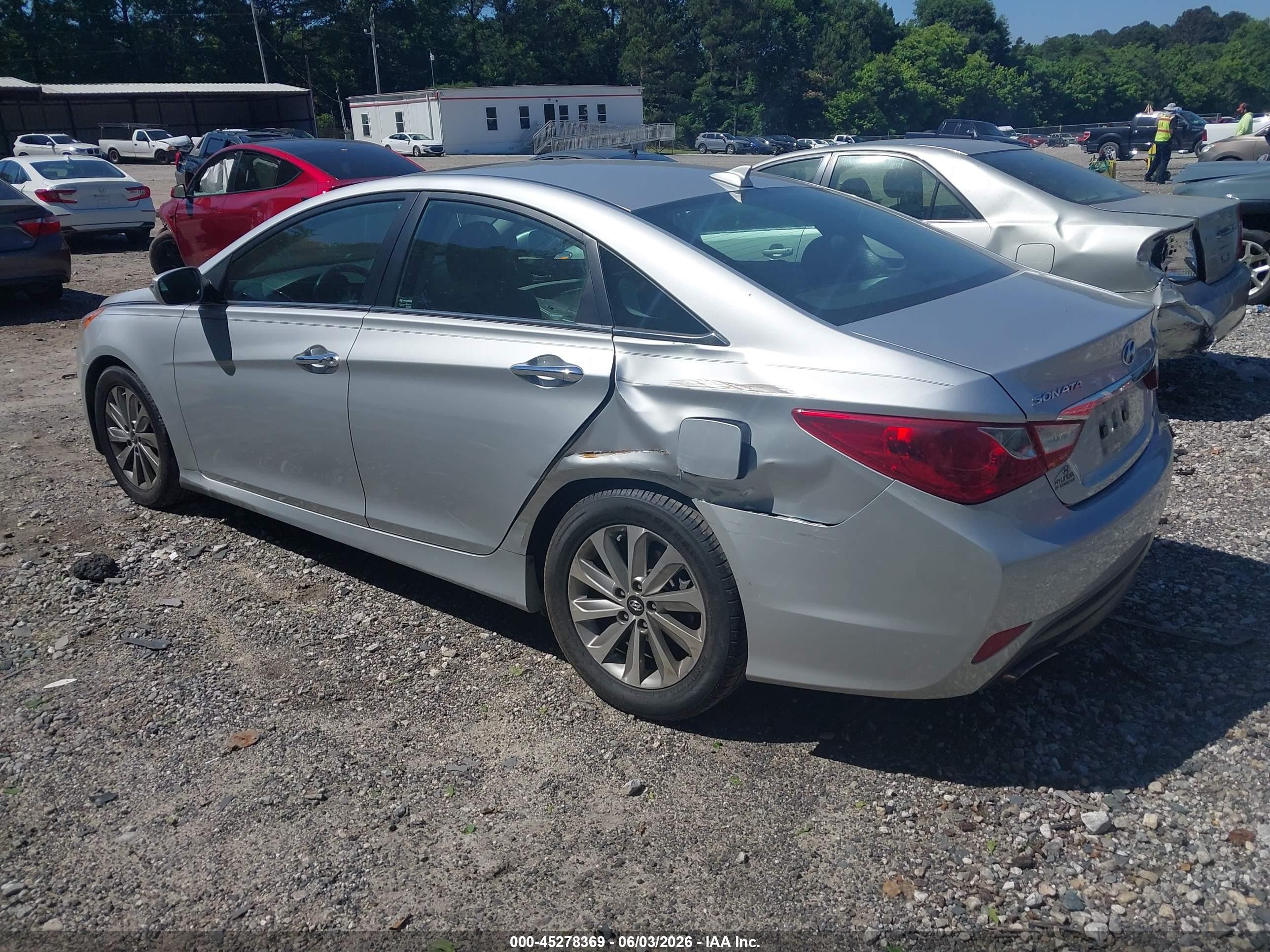 2014 Hyundai Sonata Limited 2.0t Серебряный vin: 5NPEC4AB0EH913355