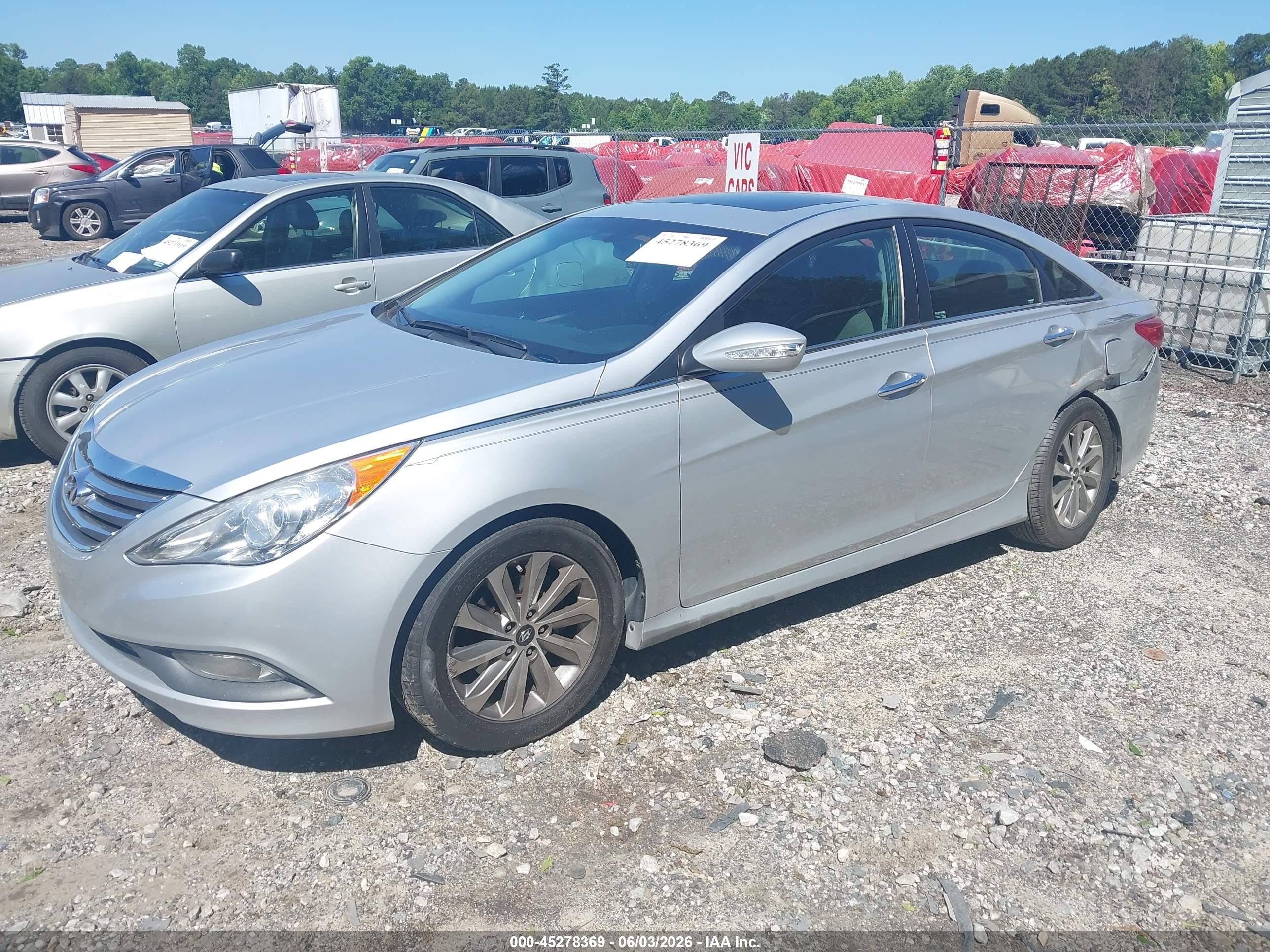 2014 Hyundai Sonata Limited 2.0t Серебряный vin: 5NPEC4AB0EH913355