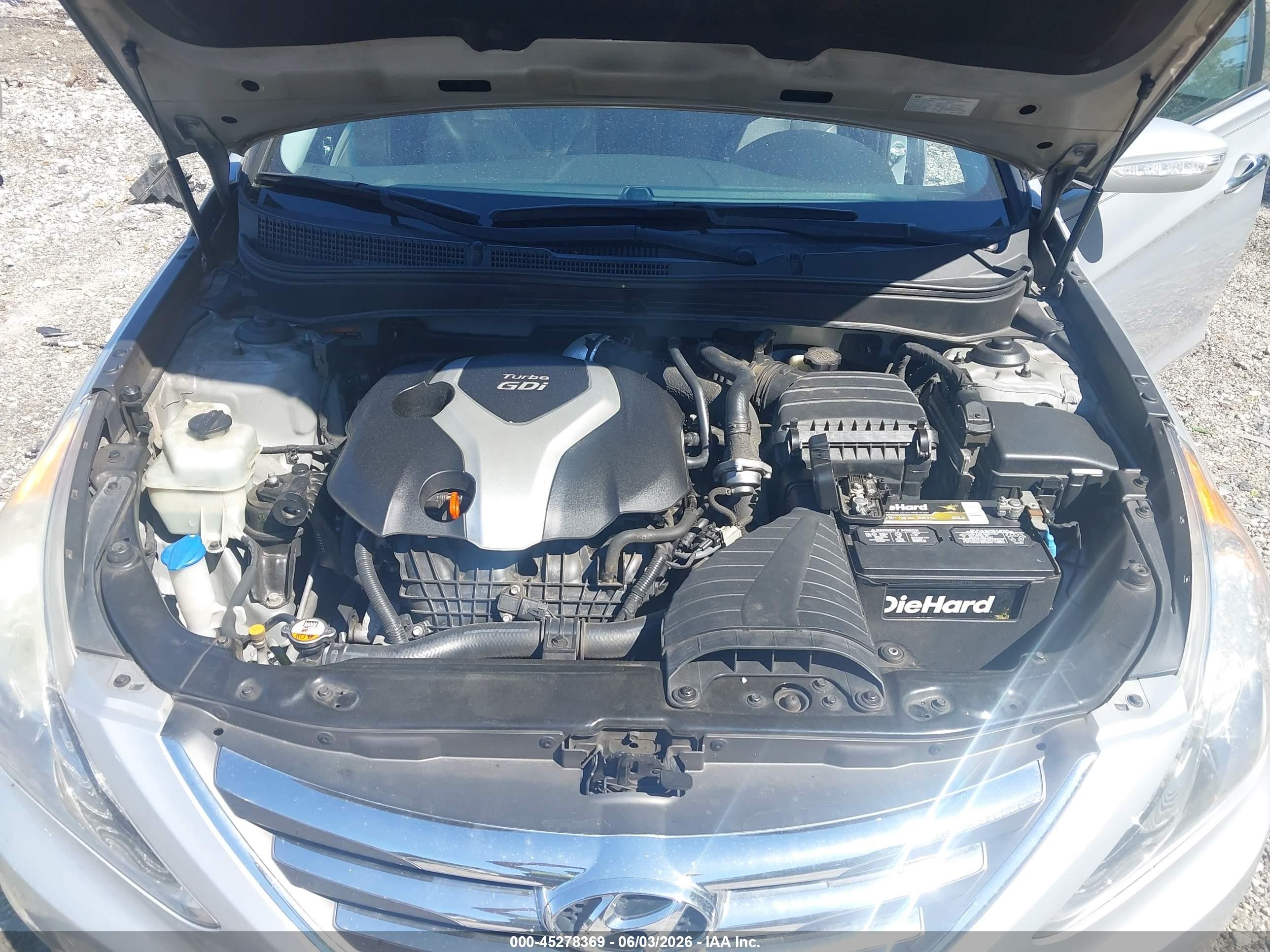 2014 Hyundai Sonata Limited 2.0t Серебряный vin: 5NPEC4AB0EH913355