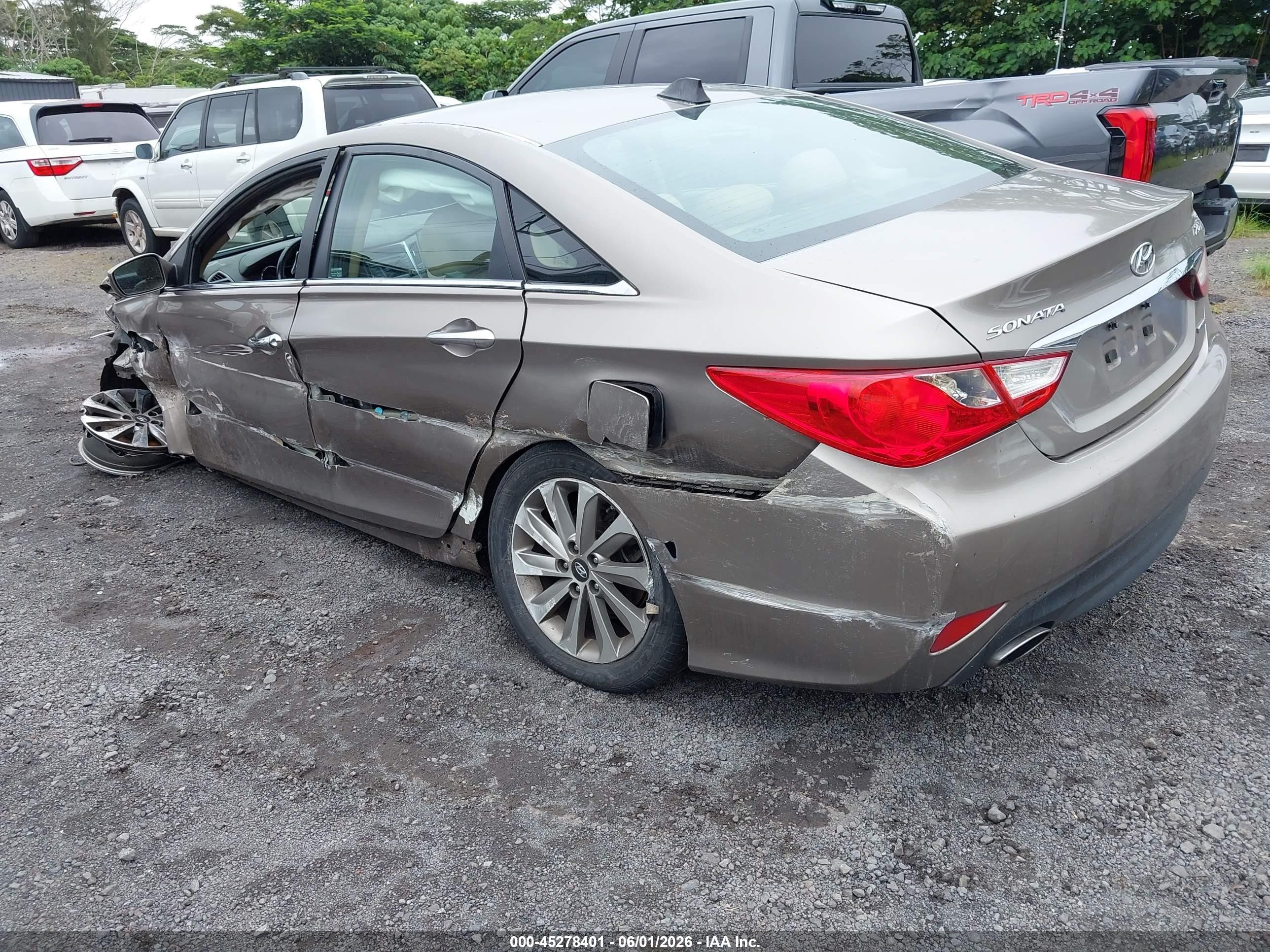 2014 Hyundai Sonata Limited 2.0t Brown vin: 5NPEC4AB0EH925425