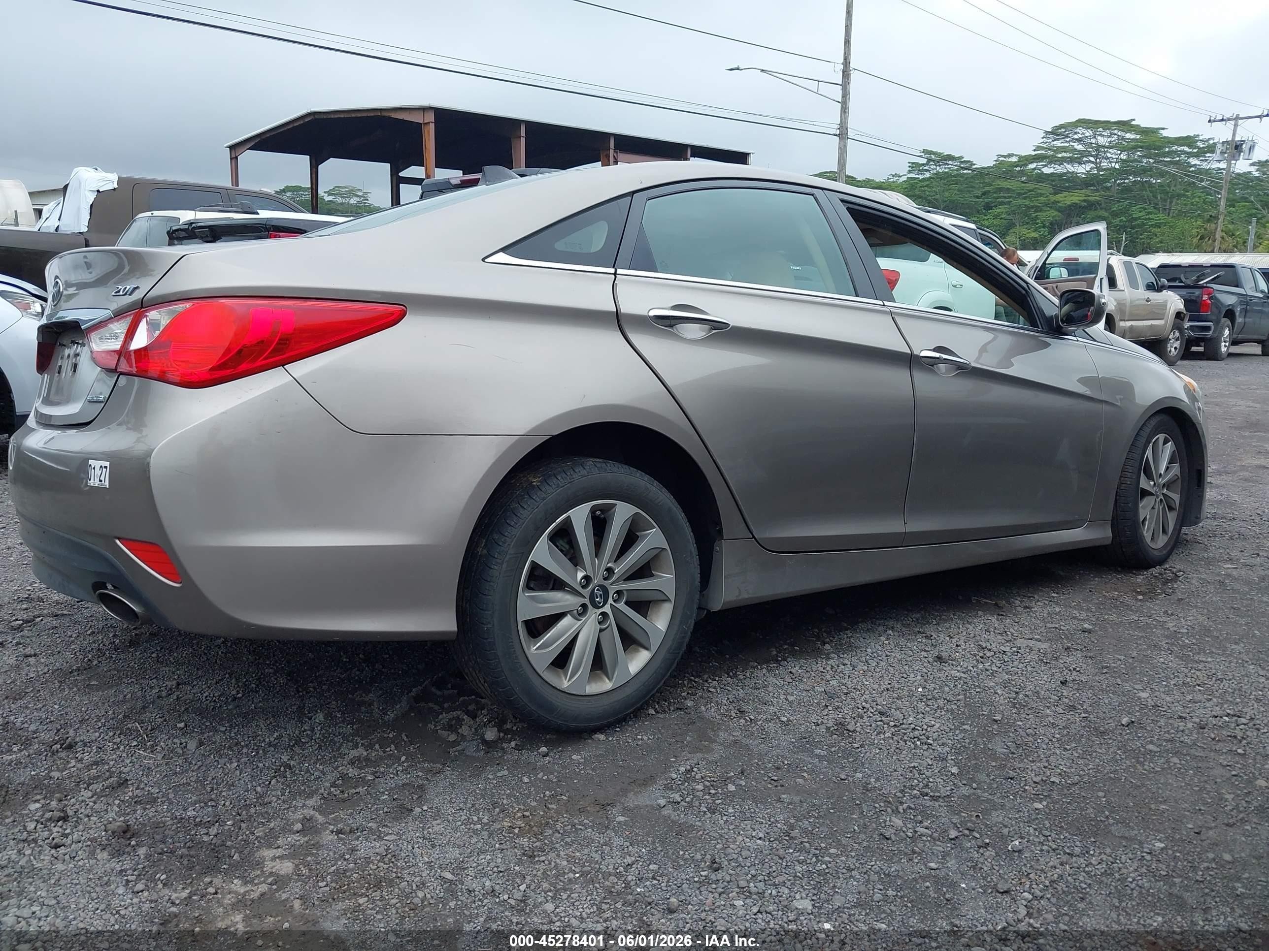 2014 Hyundai Sonata Limited 2.0t Brown vin: 5NPEC4AB0EH925425