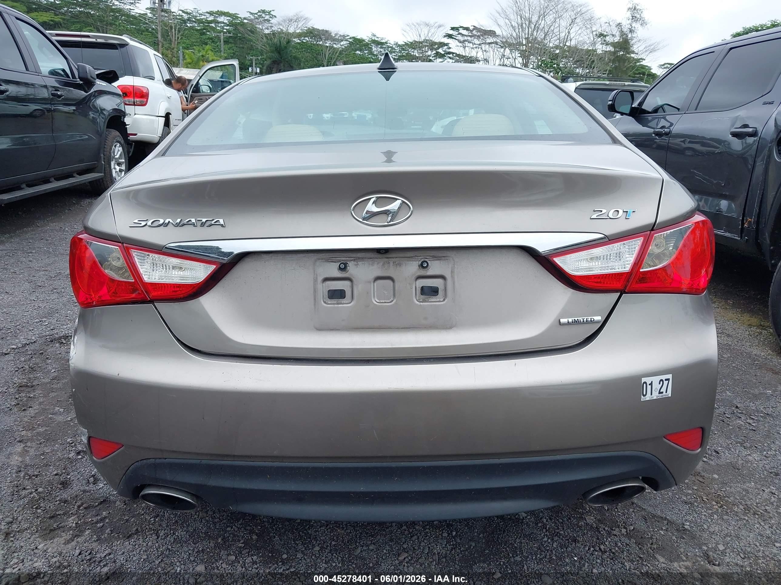 2014 Hyundai Sonata Limited 2.0t Brown vin: 5NPEC4AB0EH925425