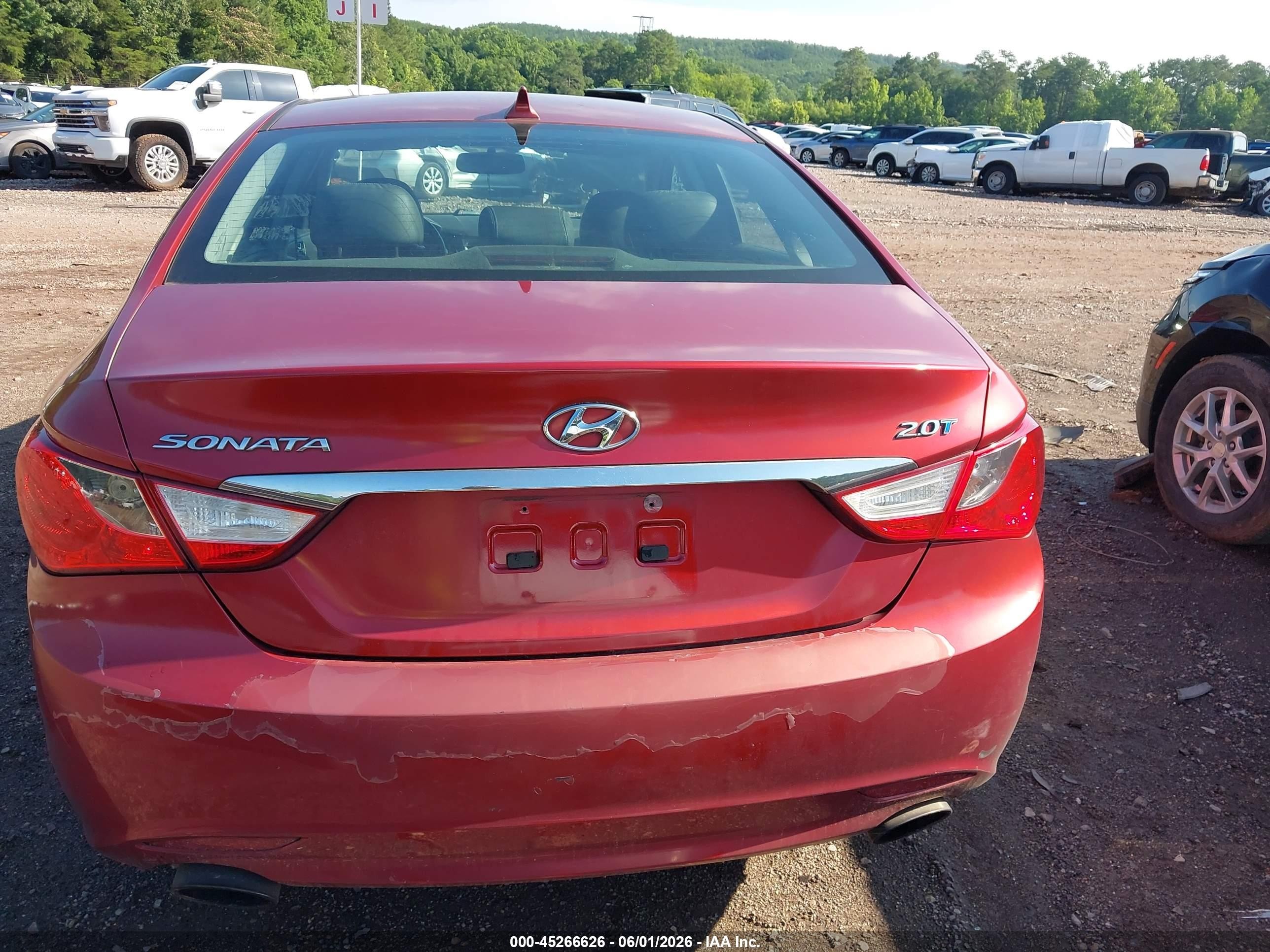 2011 Hyundai Sonata Se 2.0t Red vin: 5NPEC4AB1BH179000