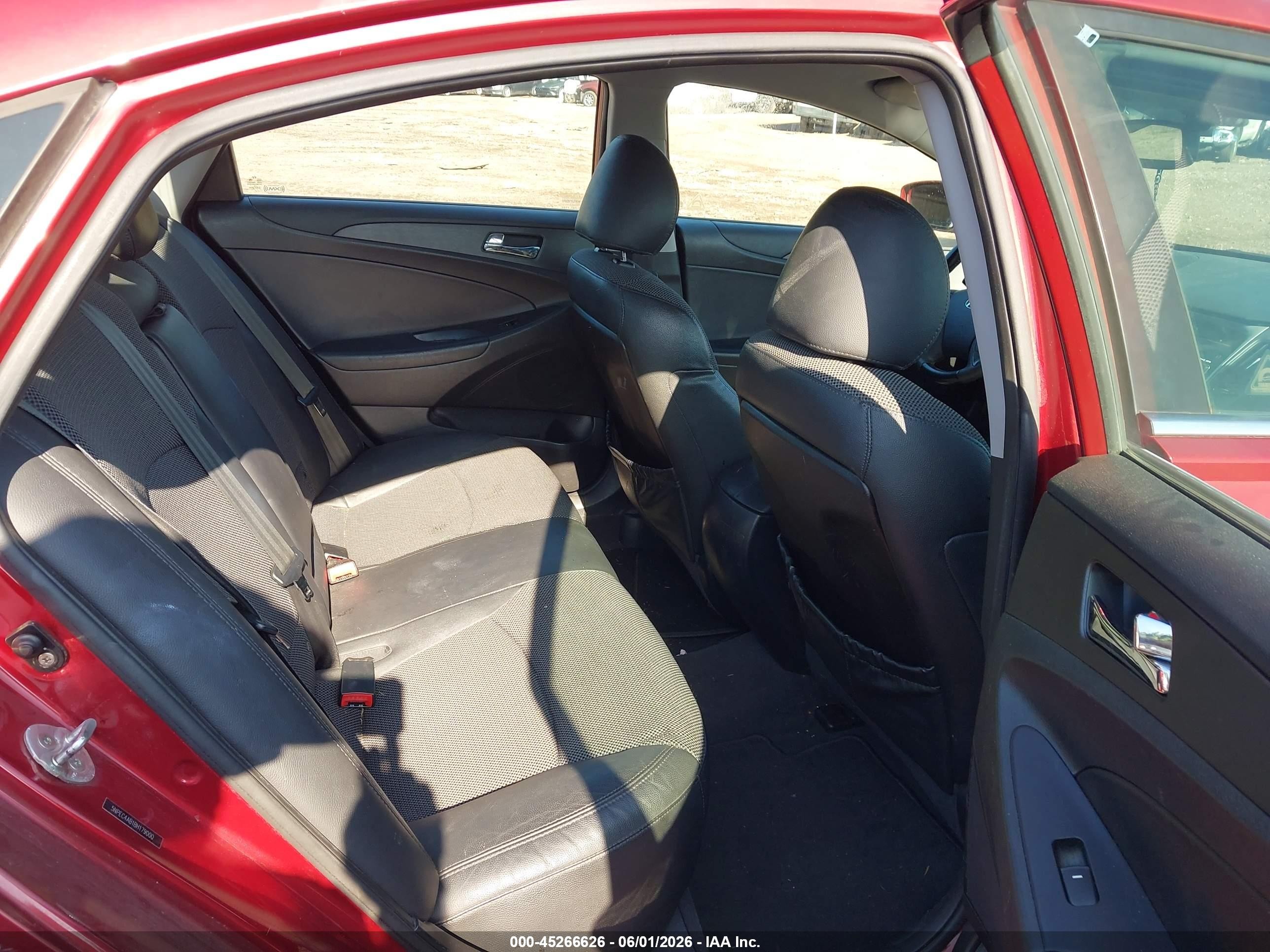2011 Hyundai Sonata Se 2.0t Red vin: 5NPEC4AB1BH179000