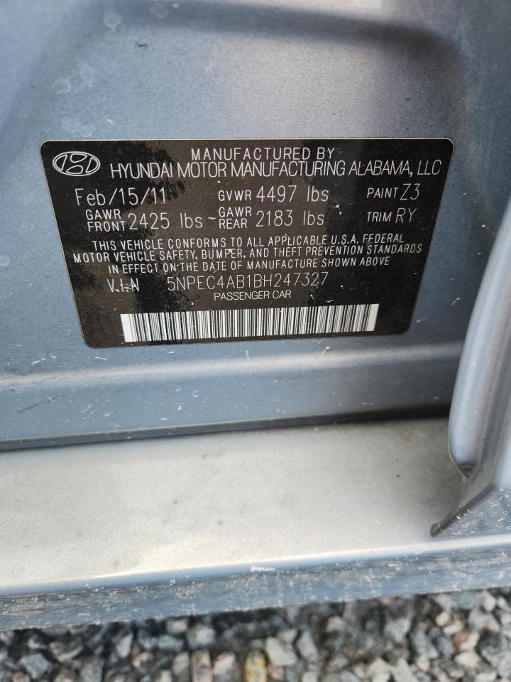2011 Hyundai Sonata Se 2.0t Синий vin: 5NPEC4AB1BH247327