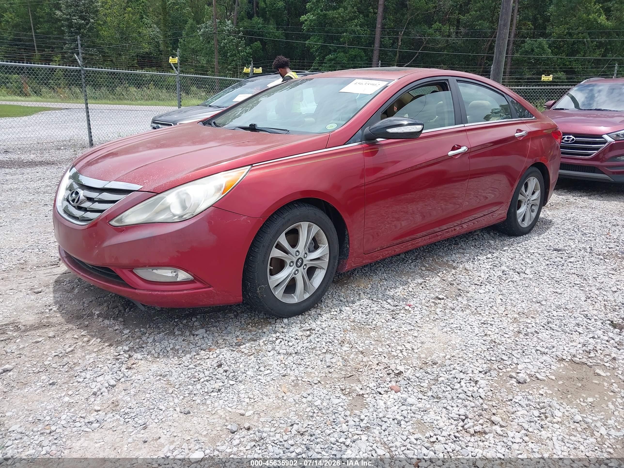 2011 Hyundai Sonata Limited 2.0t Red vin: 5NPEC4AB1BH305534