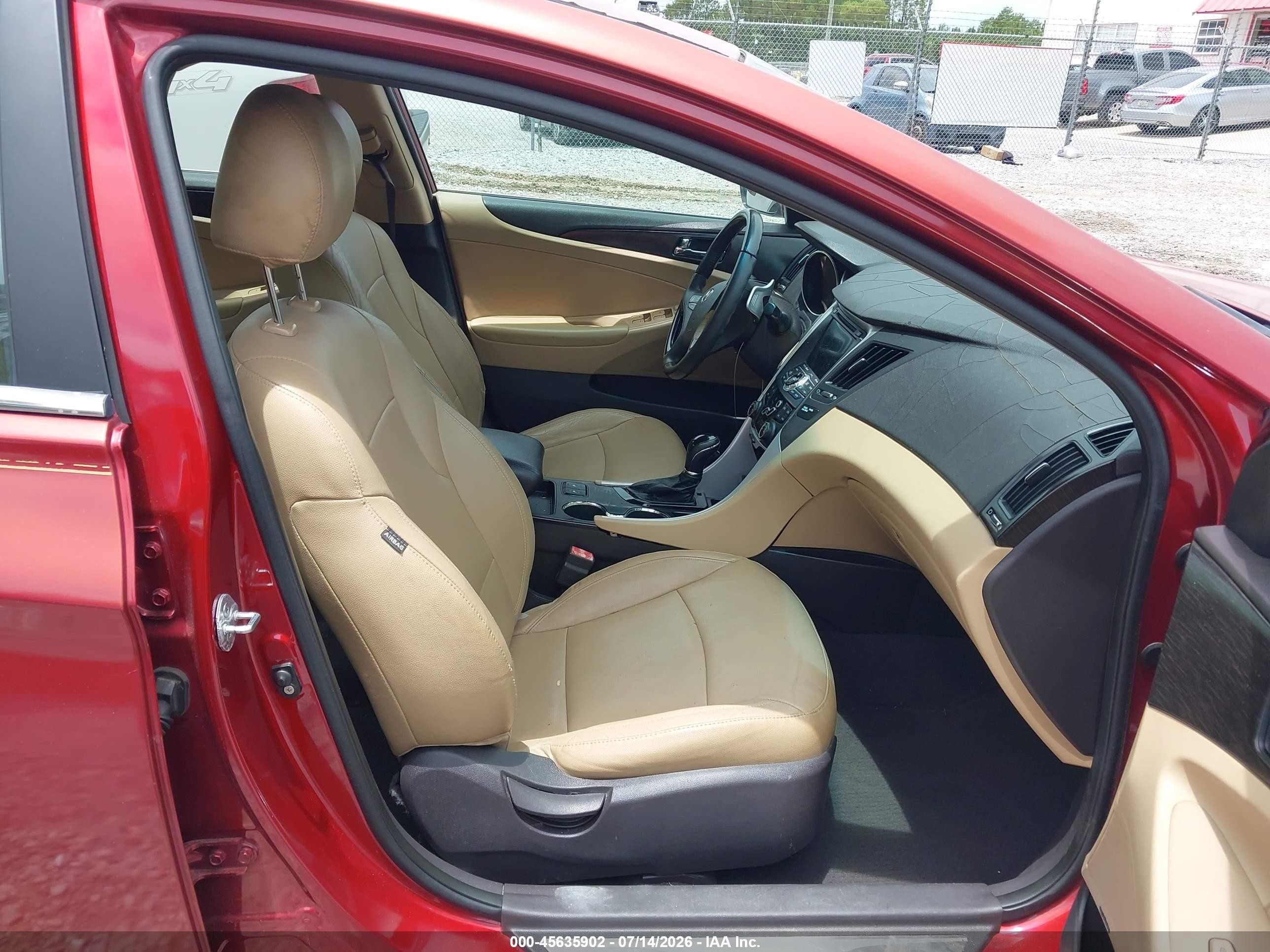2011 Hyundai Sonata Limited 2.0t Red vin: 5NPEC4AB1BH305534