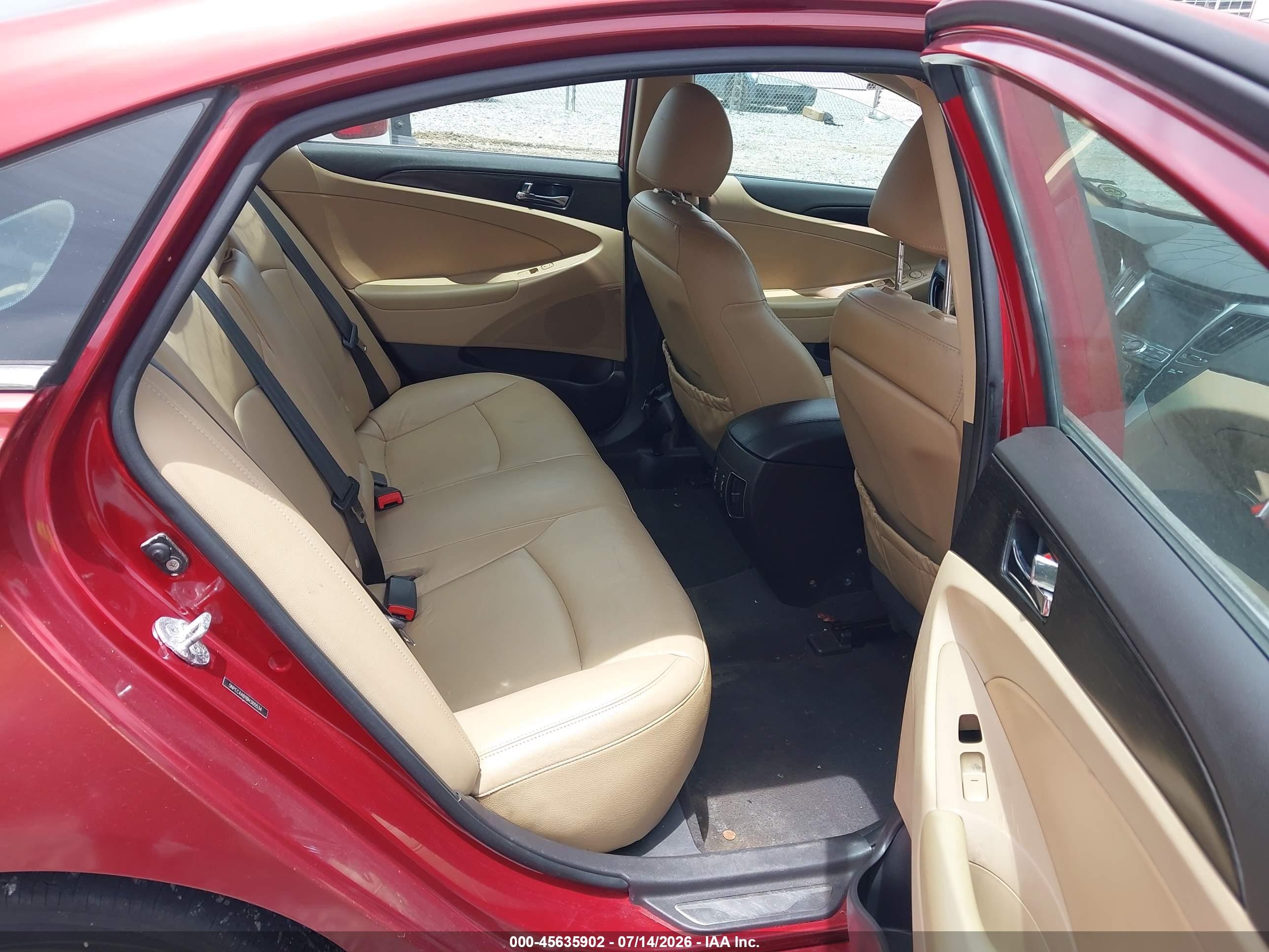 2011 Hyundai Sonata Limited 2.0t Red vin: 5NPEC4AB1BH305534