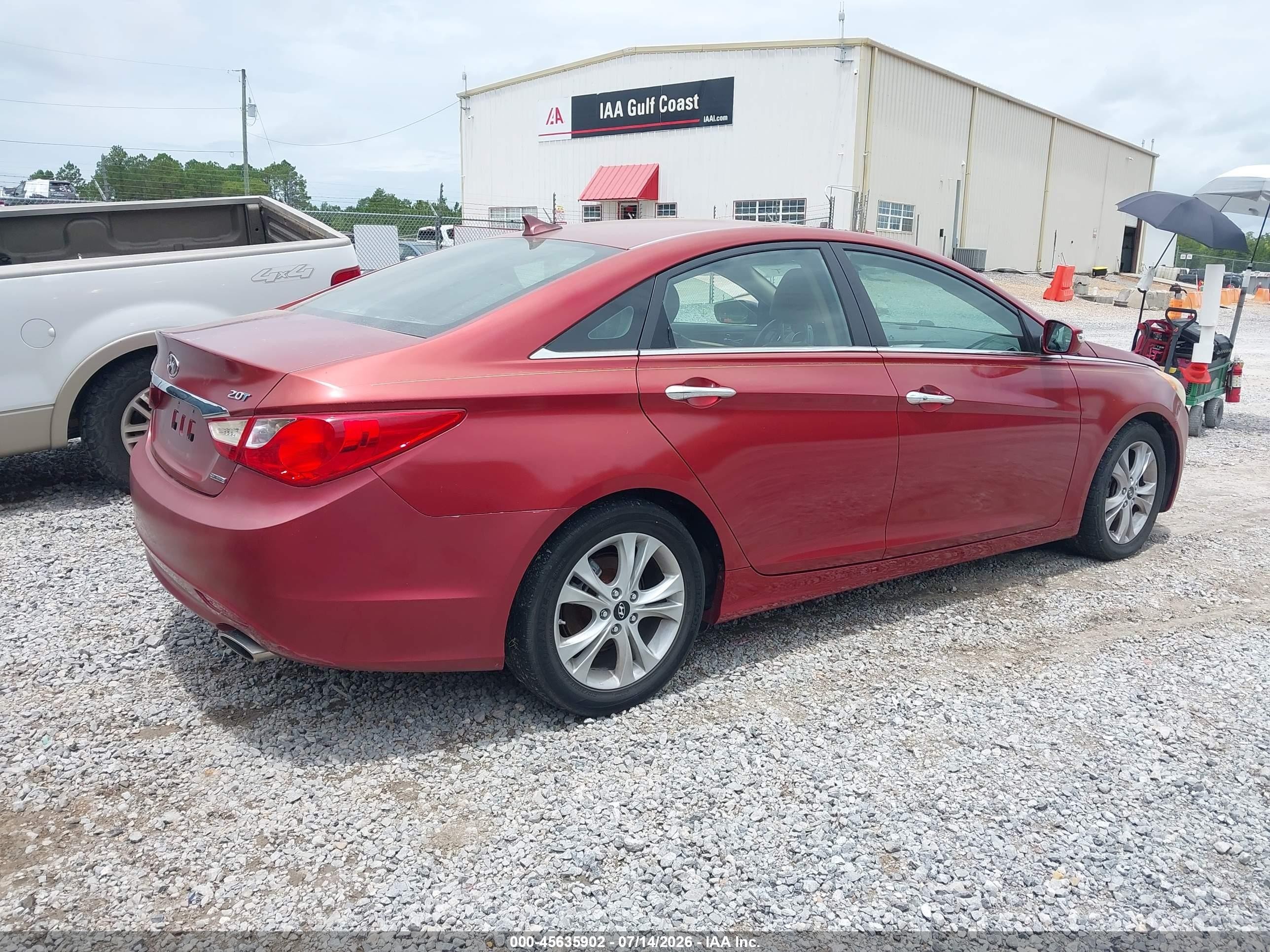 2011 Hyundai Sonata Limited 2.0t Red vin: 5NPEC4AB1BH305534
