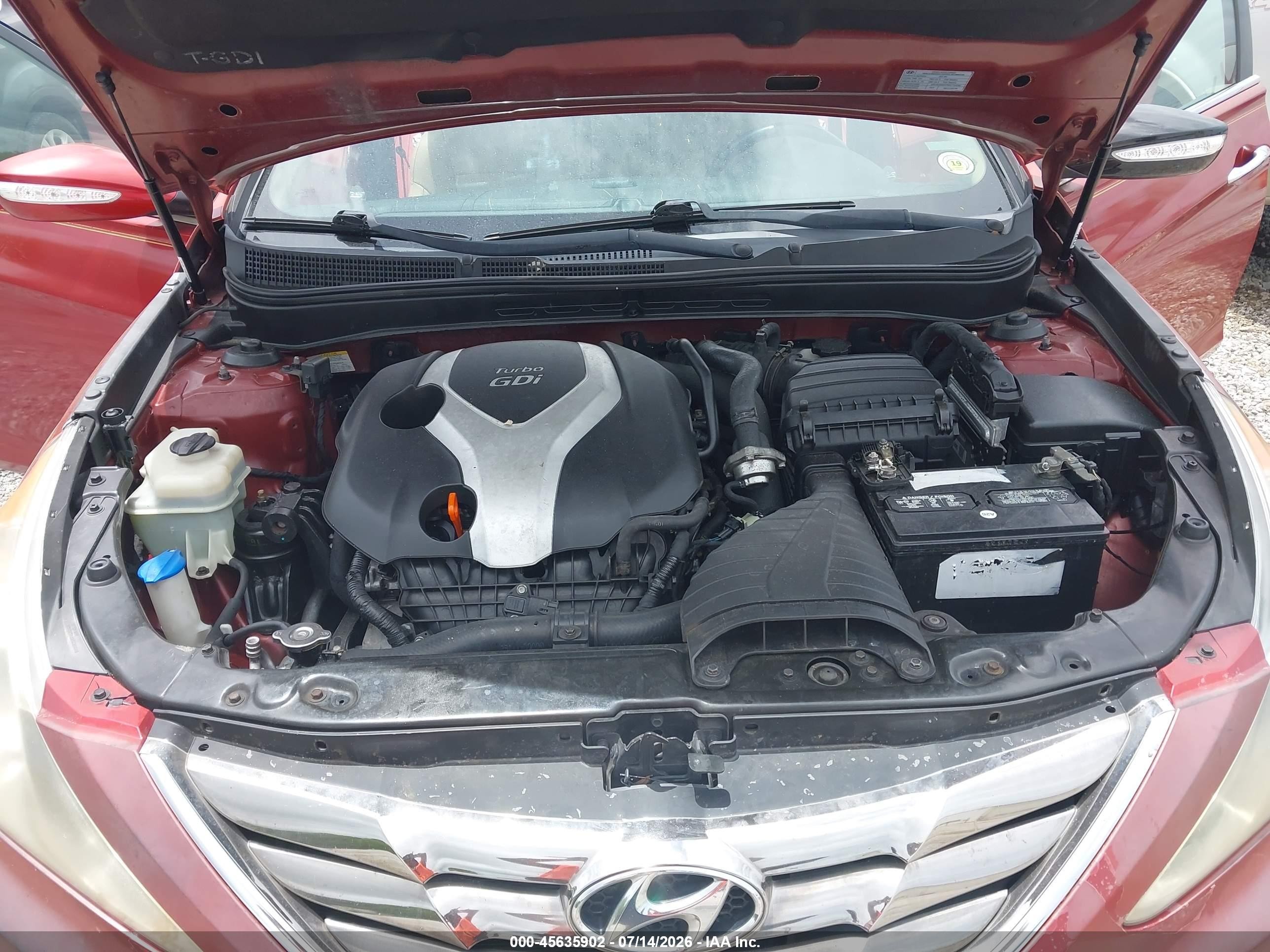 2011 Hyundai Sonata Limited 2.0t Red vin: 5NPEC4AB1BH305534