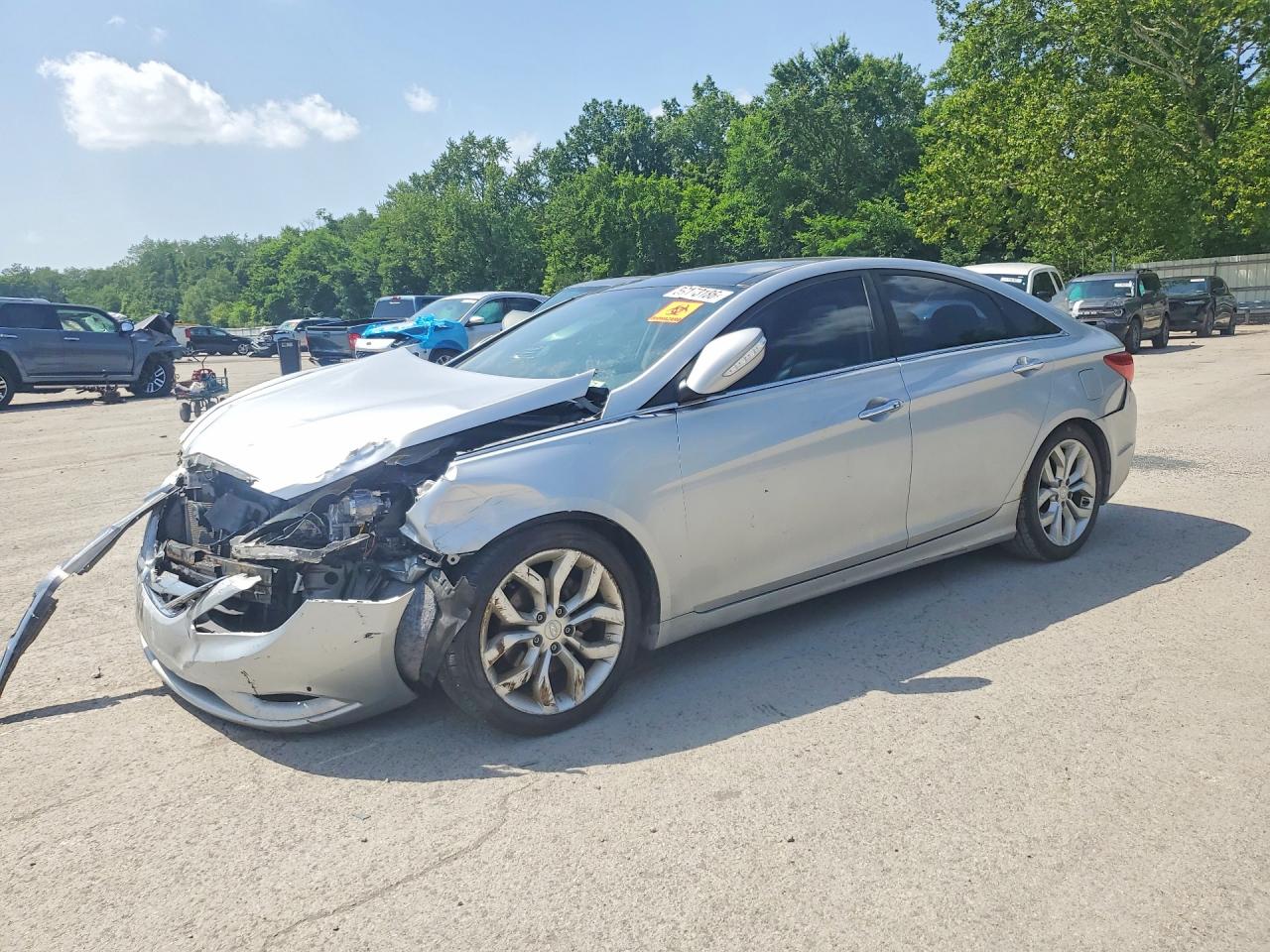 2012 Hyundai Sonata Limited 2.0t Silver vin: 5NPEC4AB1CH327504