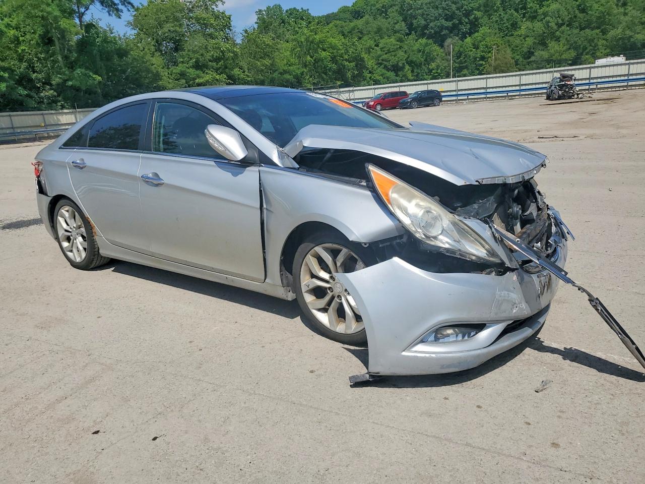 2012 Hyundai Sonata Limited 2.0t Silver vin: 5NPEC4AB1CH327504