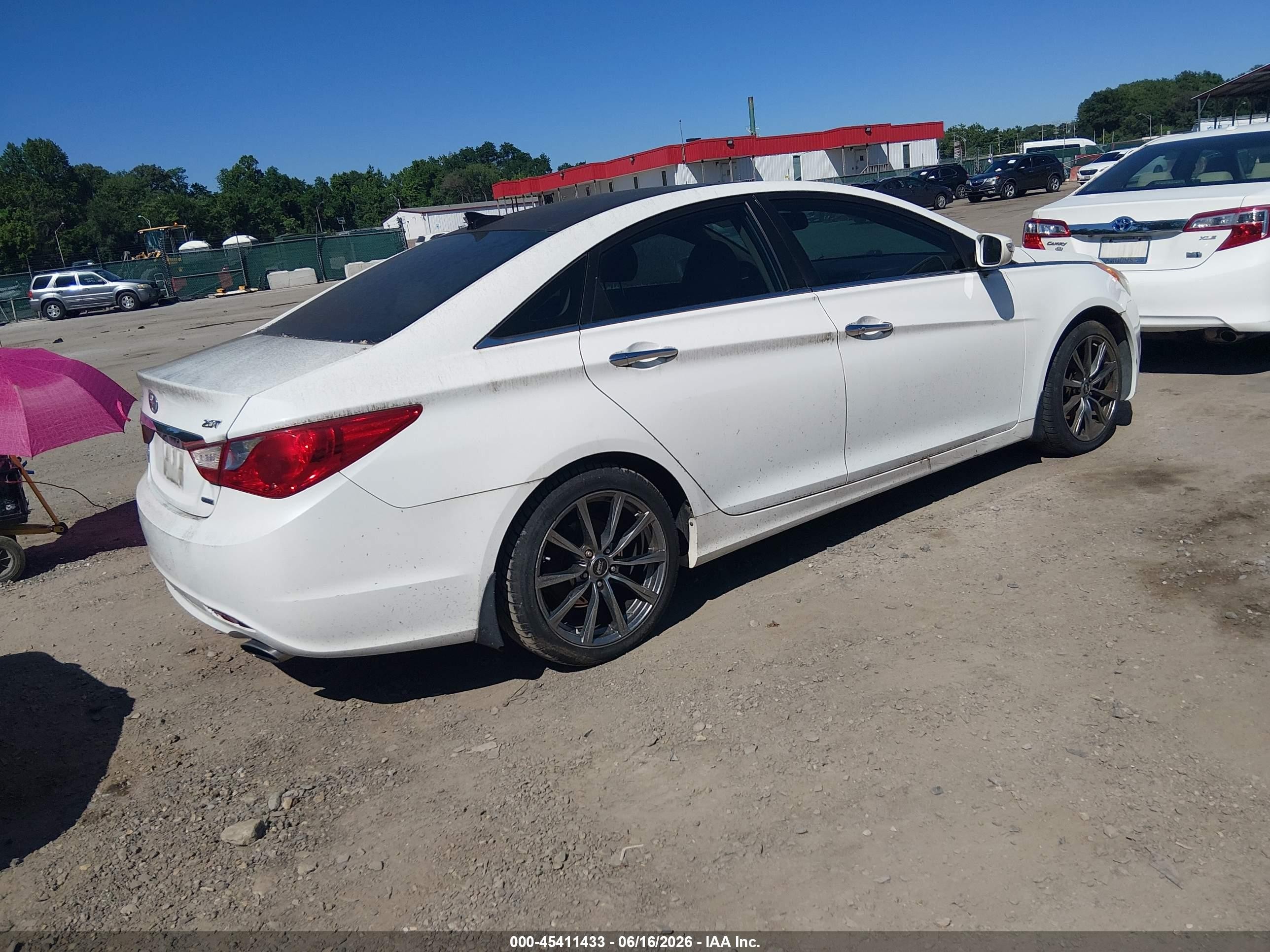 2012 Hyundai Sonata Limited 2.0t White vin: 5NPEC4AB1CH385208