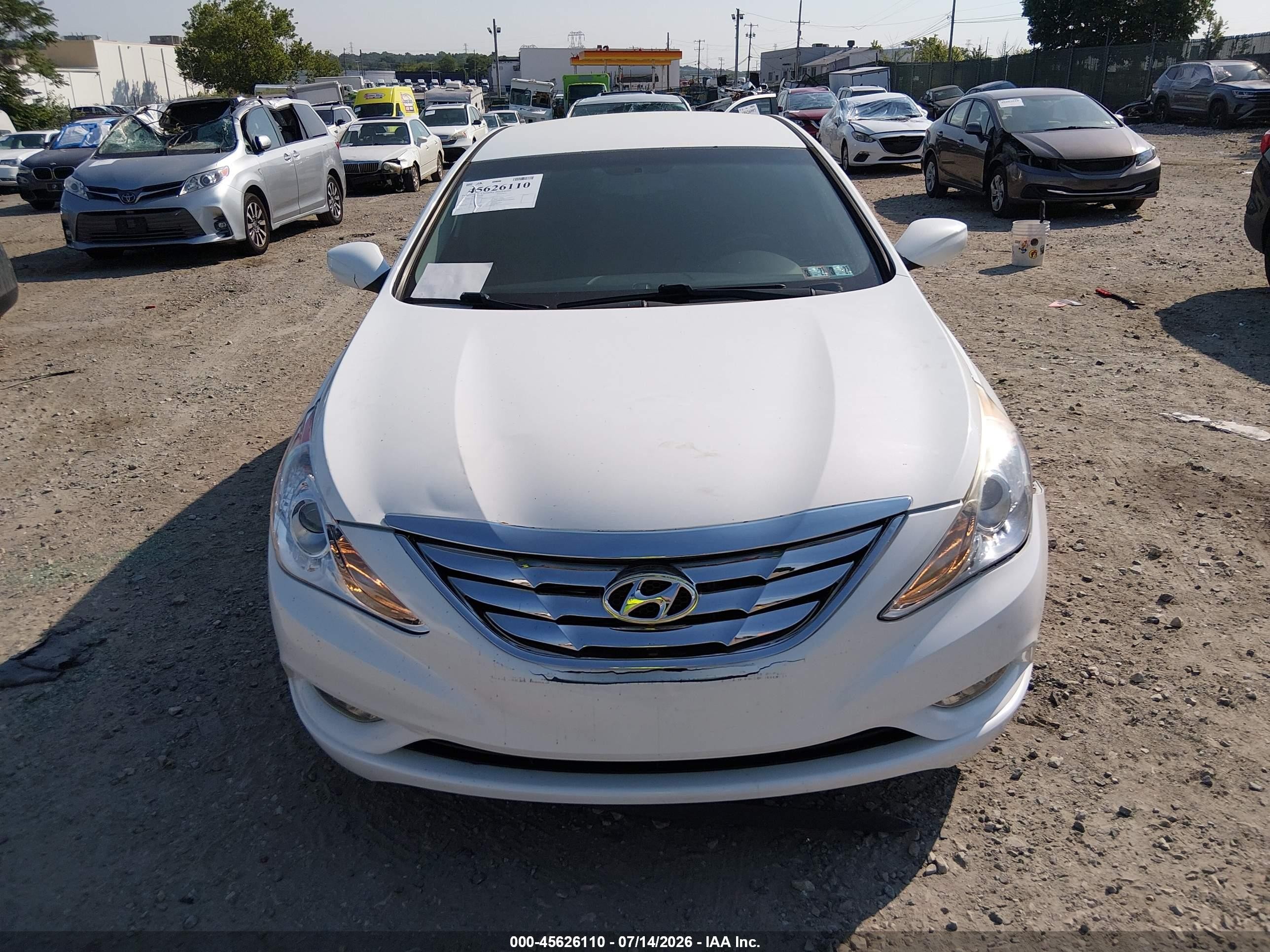 2012 Hyundai Sonata Se 2.0t White vin: 5NPEC4AB1CH443205
