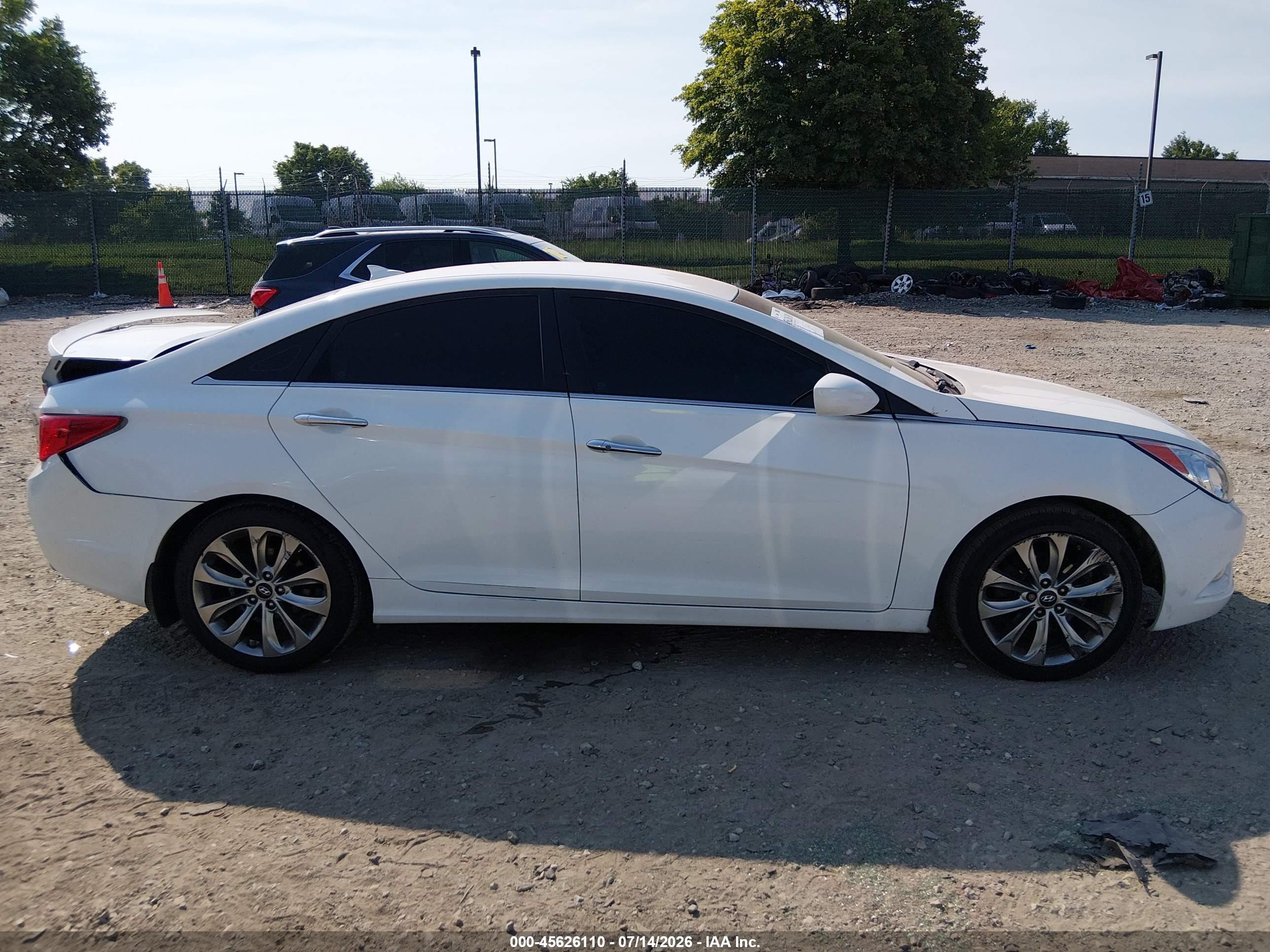 2012 Hyundai Sonata Se 2.0t White vin: 5NPEC4AB1CH443205