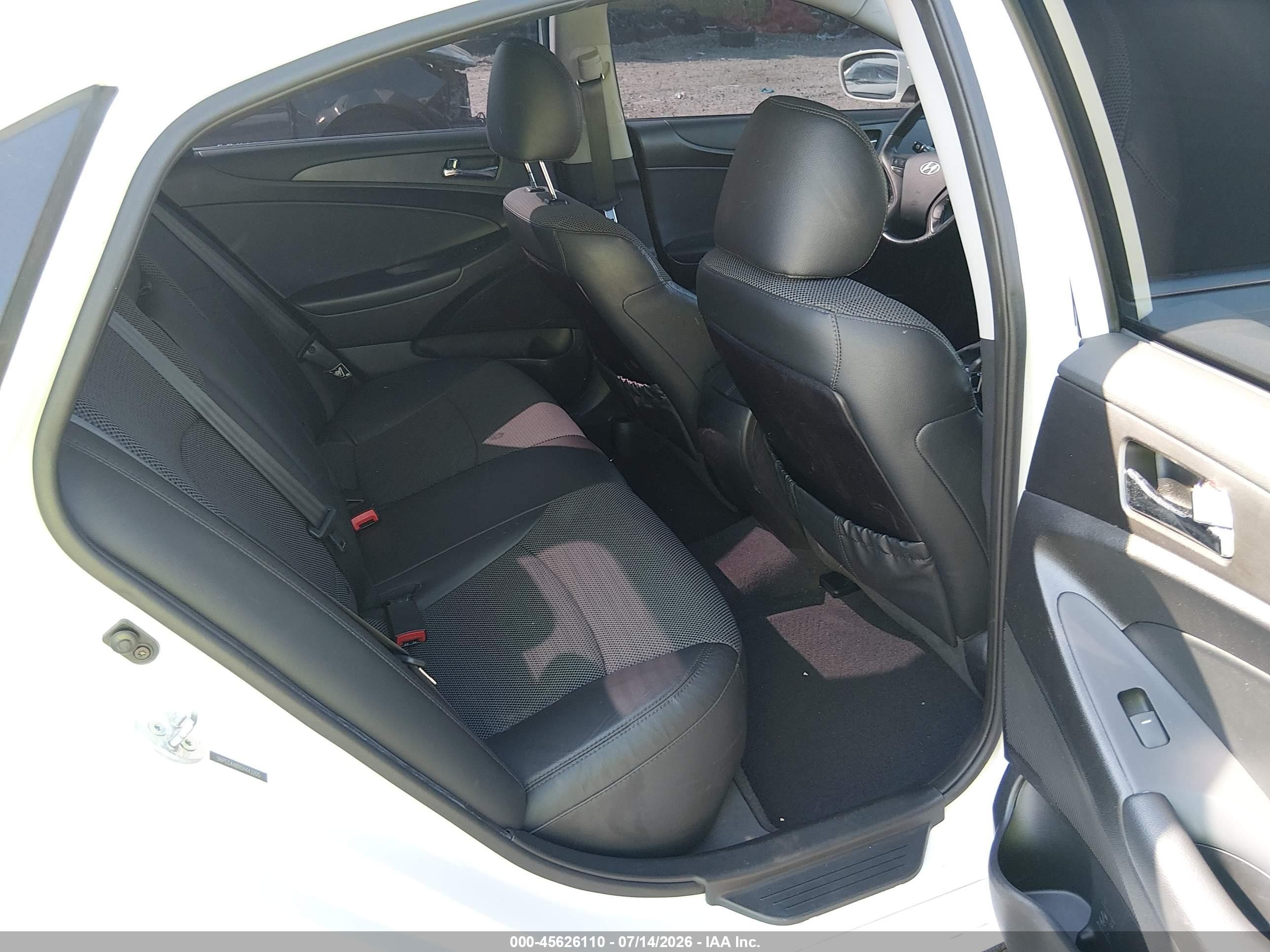 2012 Hyundai Sonata Se 2.0t White vin: 5NPEC4AB1CH443205