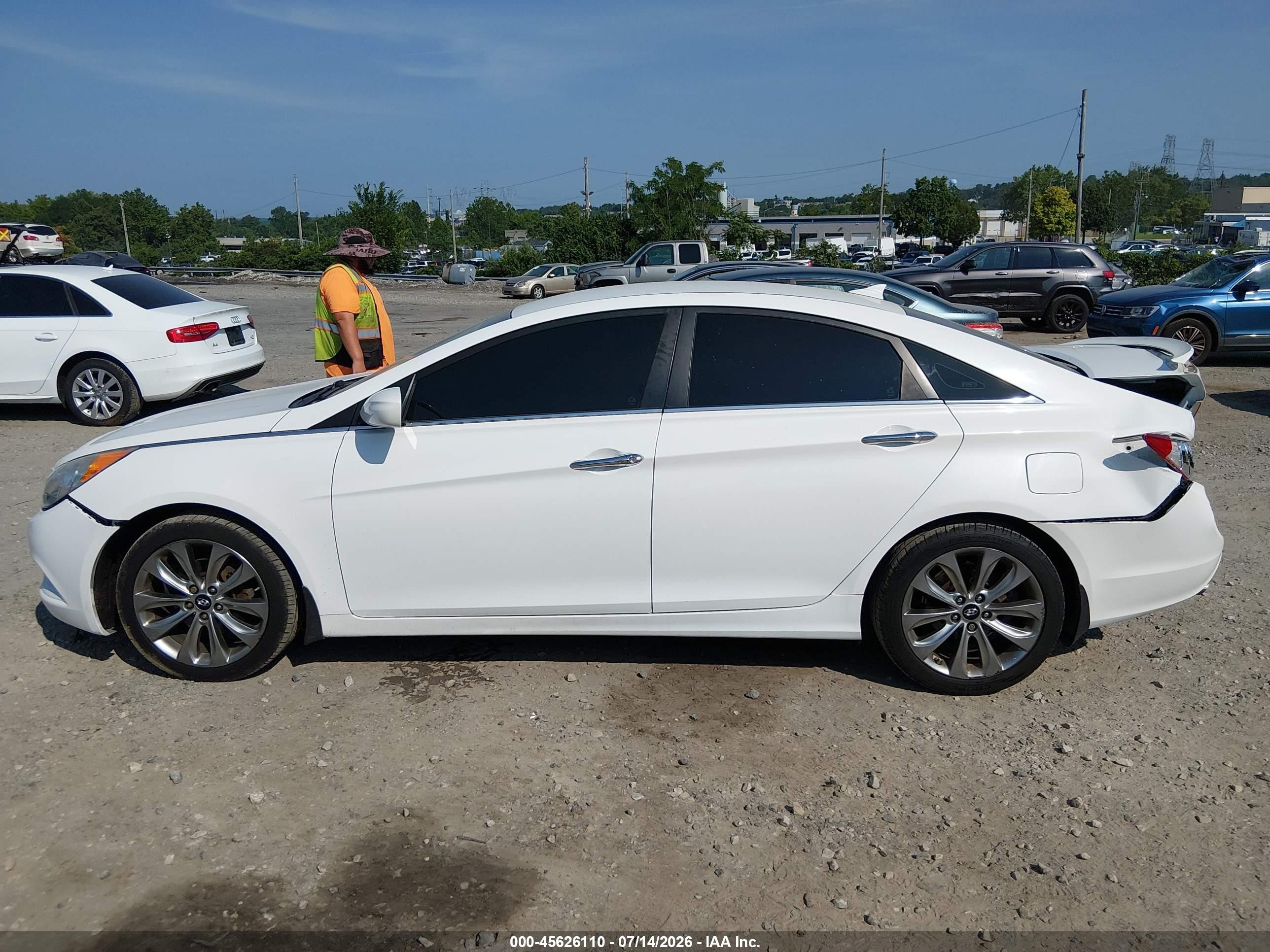 2012 Hyundai Sonata Se 2.0t White vin: 5NPEC4AB1CH443205