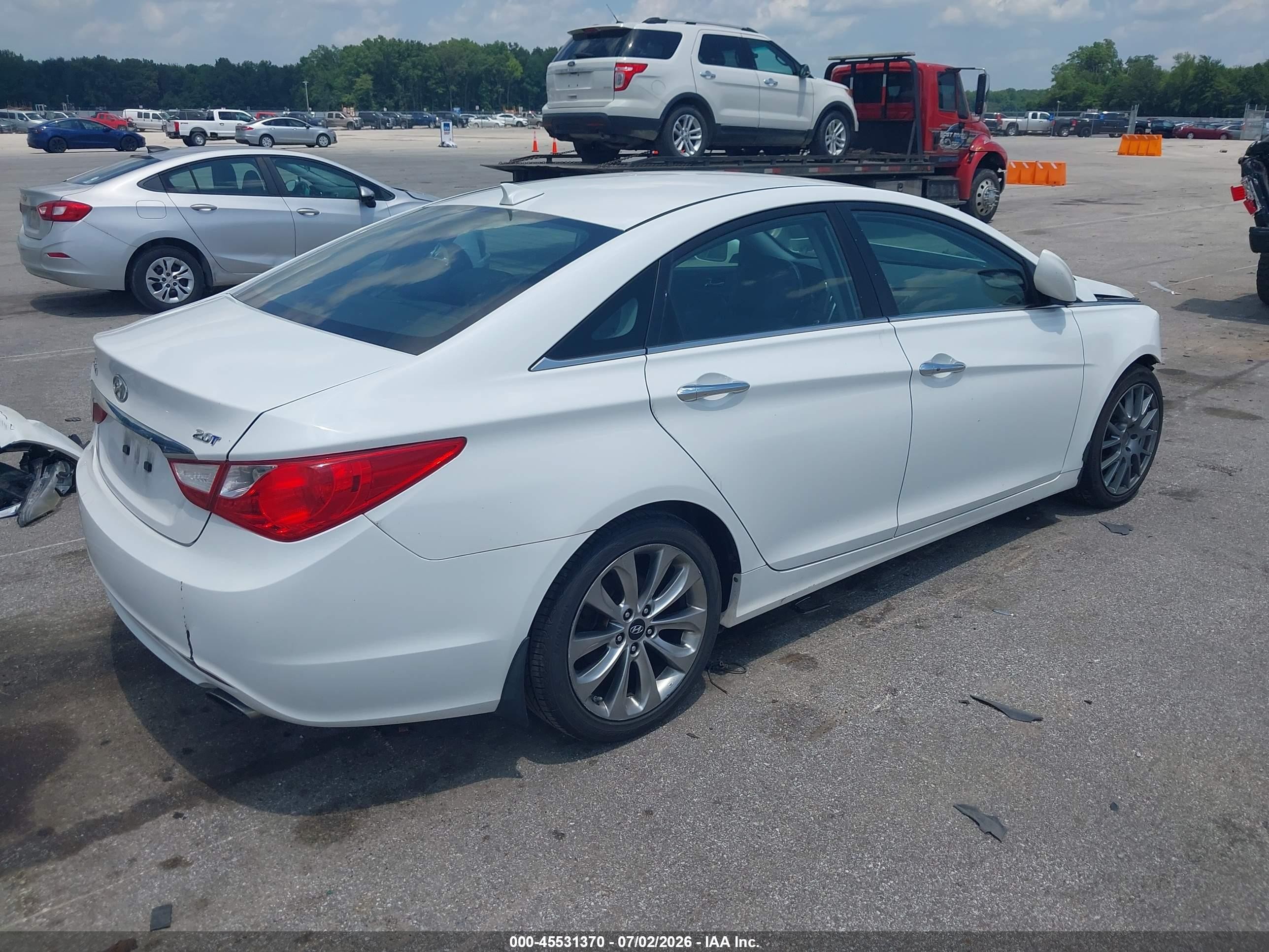 2012 Hyundai Sonata Se 2.0t Белый vin: 5NPEC4AB1CH451448