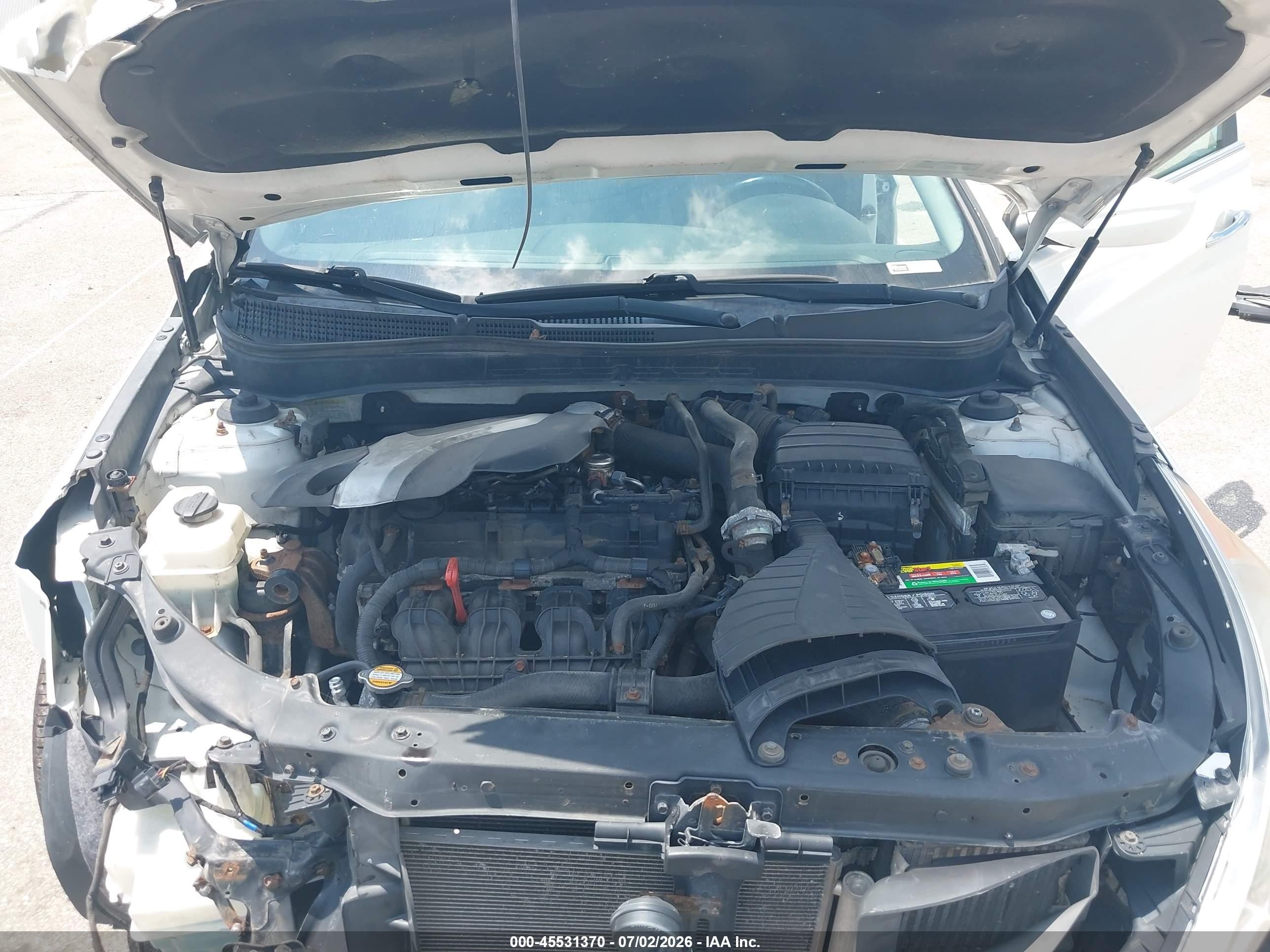2012 Hyundai Sonata Se 2.0t Белый vin: 5NPEC4AB1CH451448