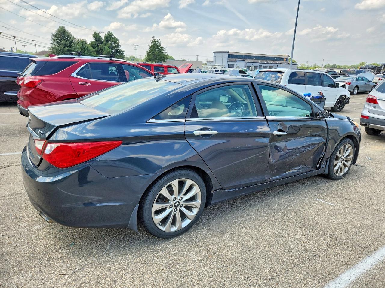 2012 Hyundai Sonata Limited 2.0t Синий vin: 5NPEC4AB1CH466080
