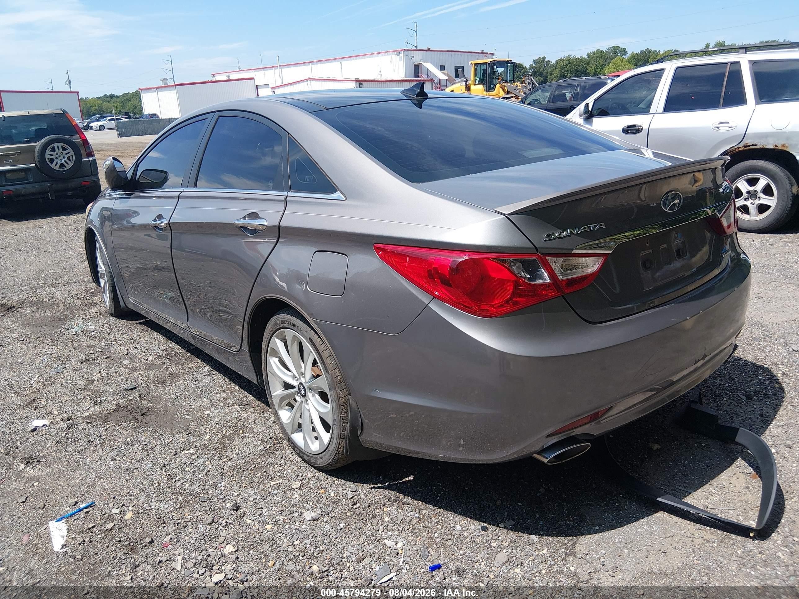 2012 Hyundai Sonata Limited 2.0t Серый vin: 5NPEC4AB1CH478357