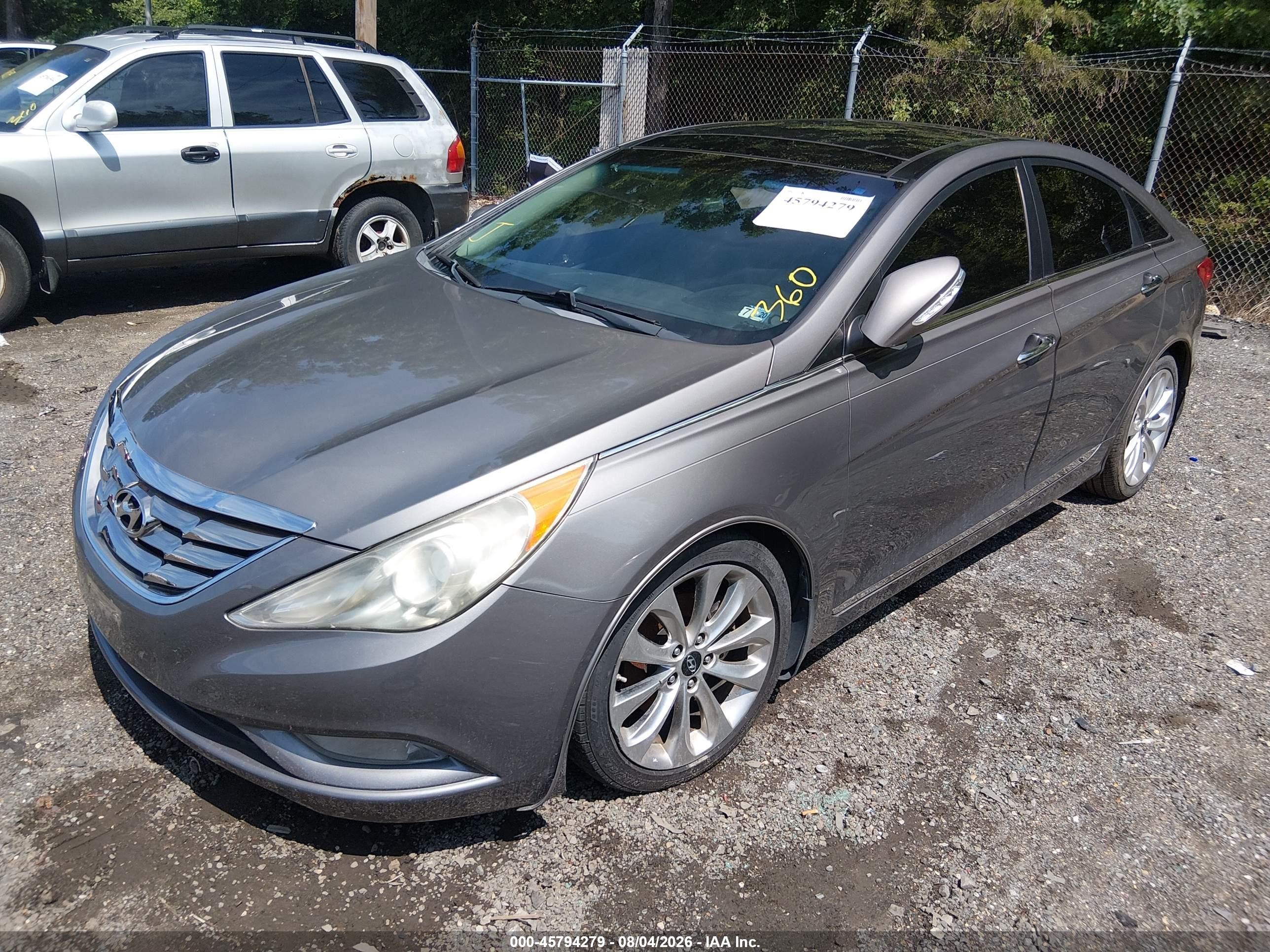 2012 Hyundai Sonata Limited 2.0t Серый vin: 5NPEC4AB1CH478357