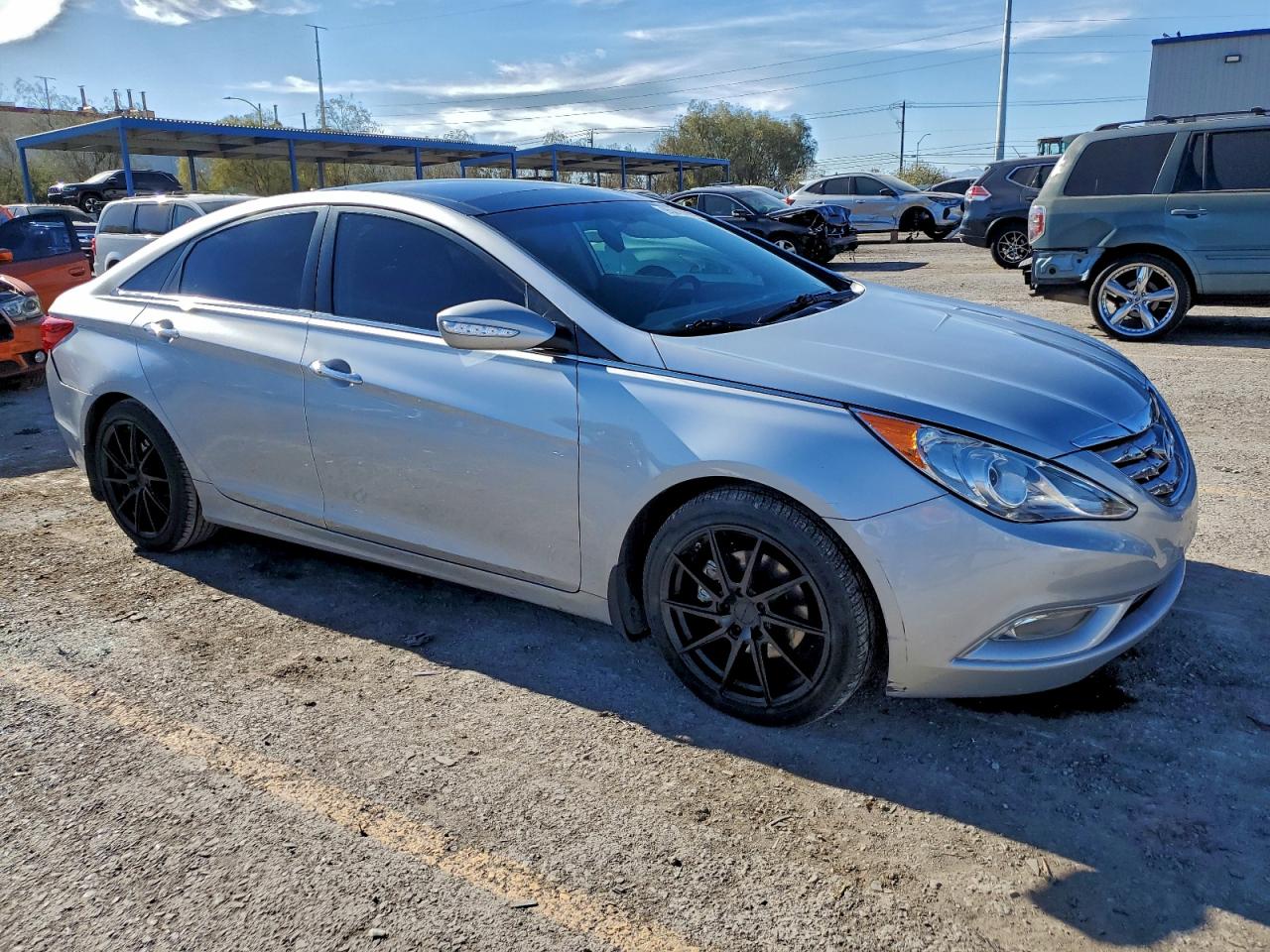 2013 Hyundai Sonata Limited 2.0t Silver vin: 5NPEC4AB1DH582218