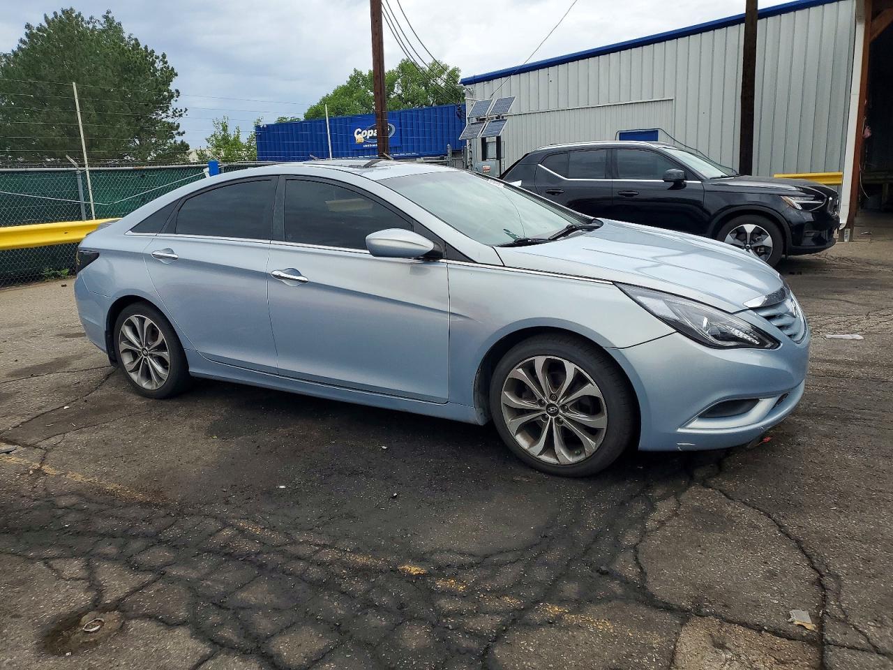 2013 Hyundai Sonata Se 2.0t Blue vin: 5NPEC4AB1DH640540