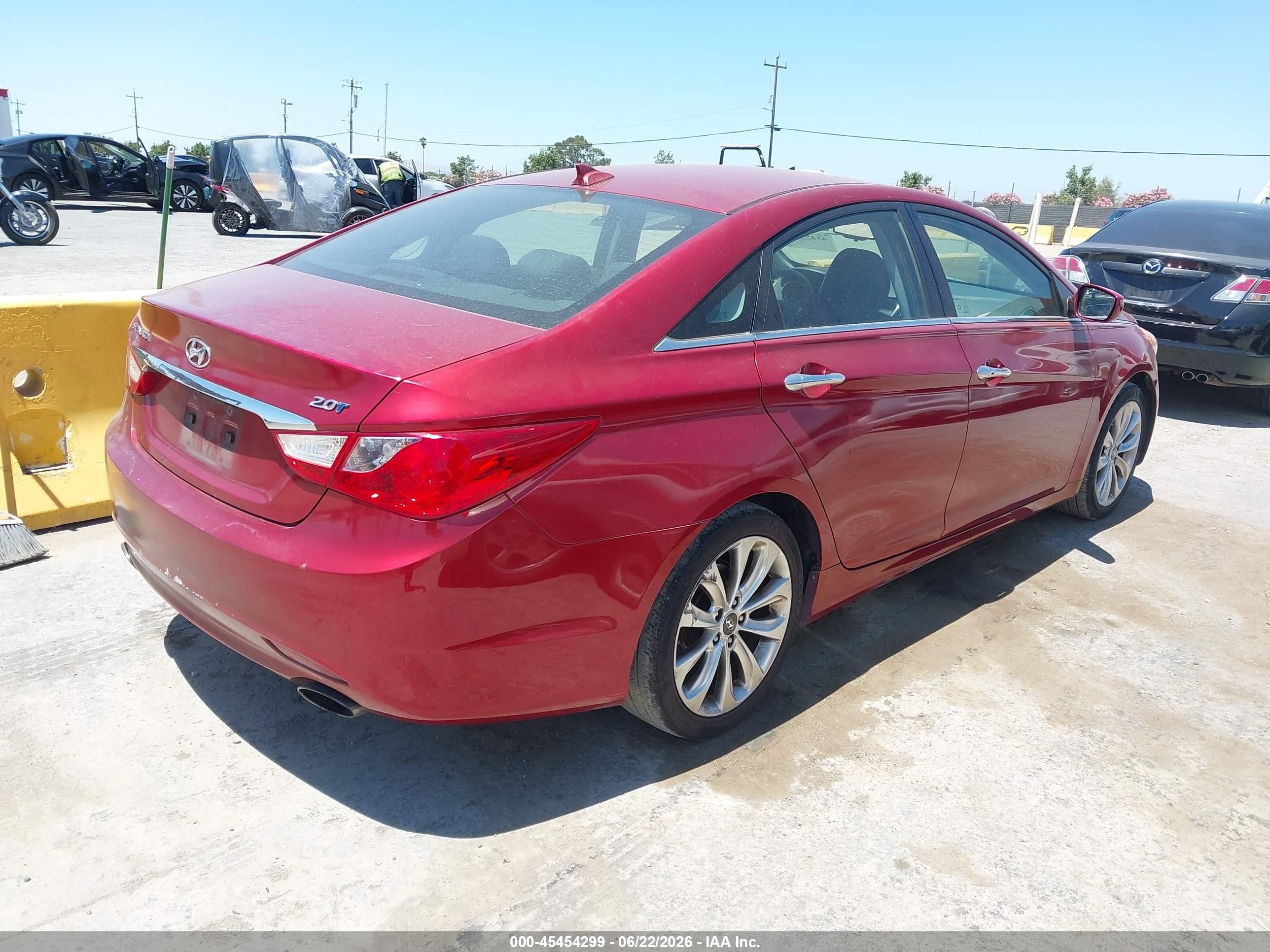 2013 Hyundai Sonata Se 2.0t Red vin: 5NPEC4AB1DH687700