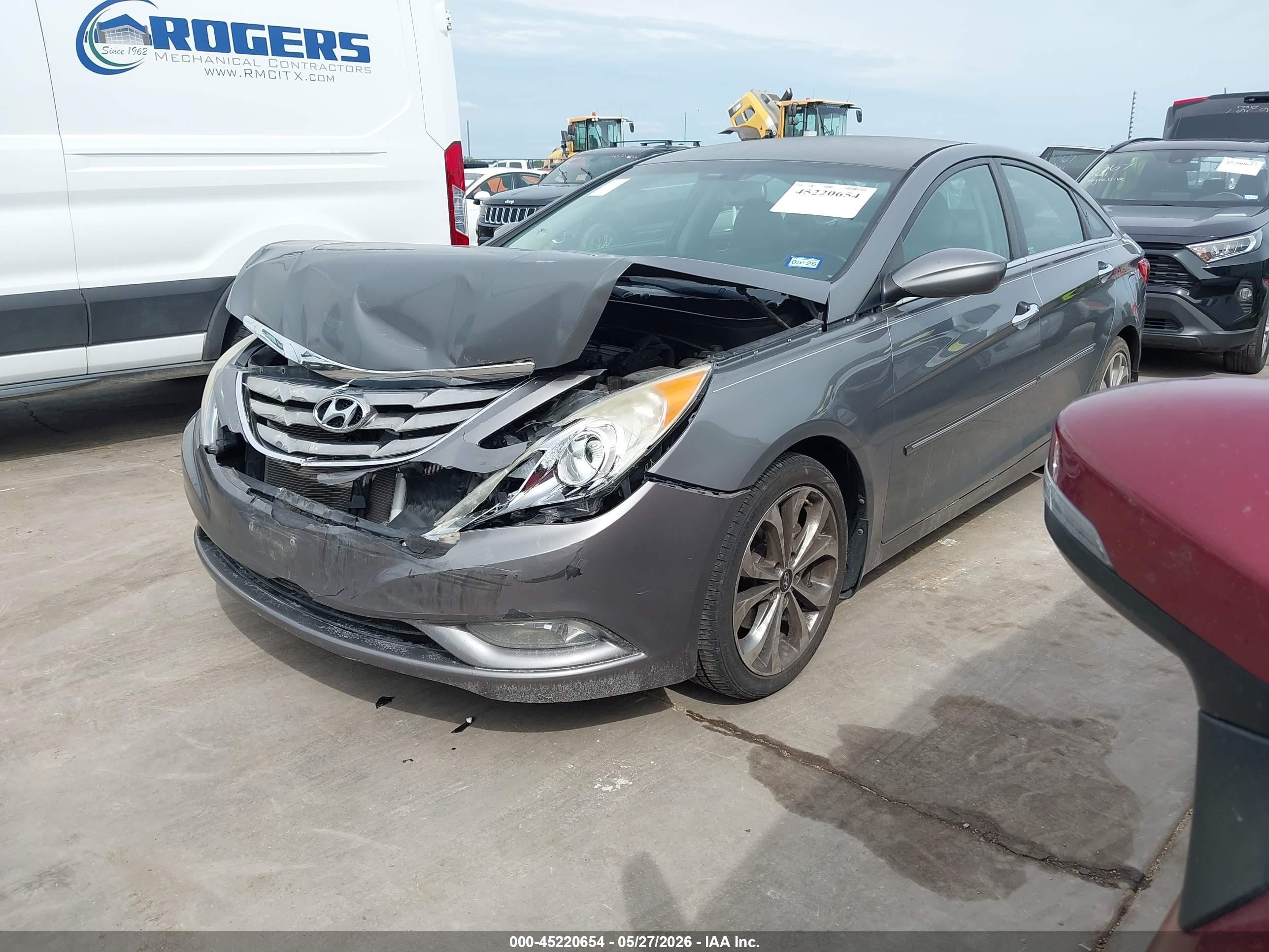 2013 Hyundai Sonata Se 2.0t Серый vin: 5NPEC4AB1DH763884