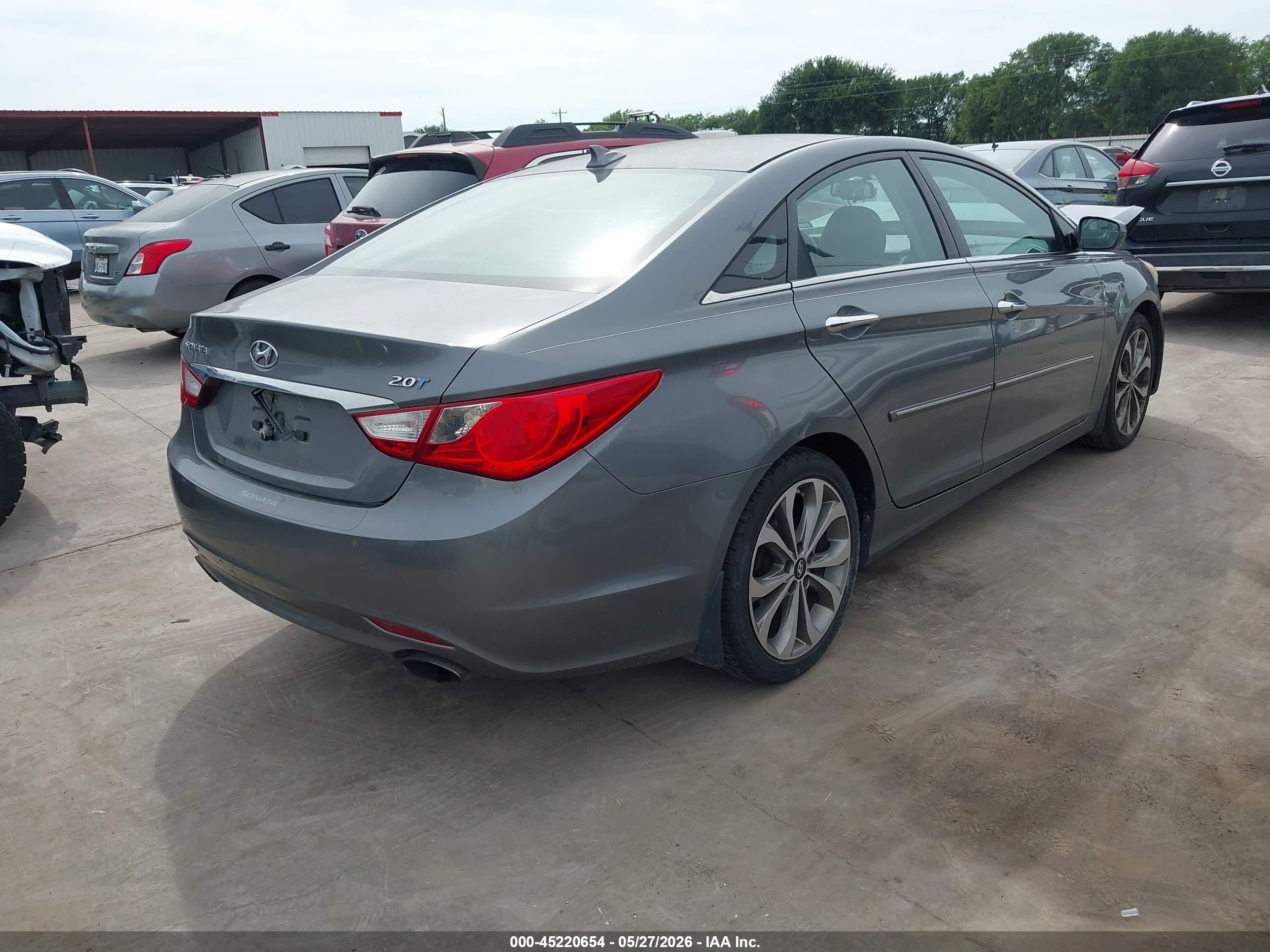 2013 Hyundai Sonata Se 2.0t Серый vin: 5NPEC4AB1DH763884