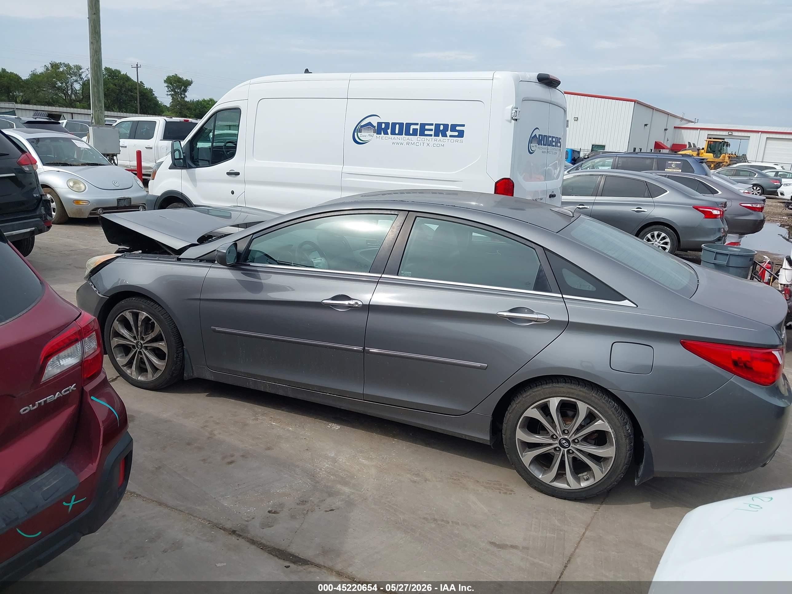 2013 Hyundai Sonata Se 2.0t Серый vin: 5NPEC4AB1DH763884