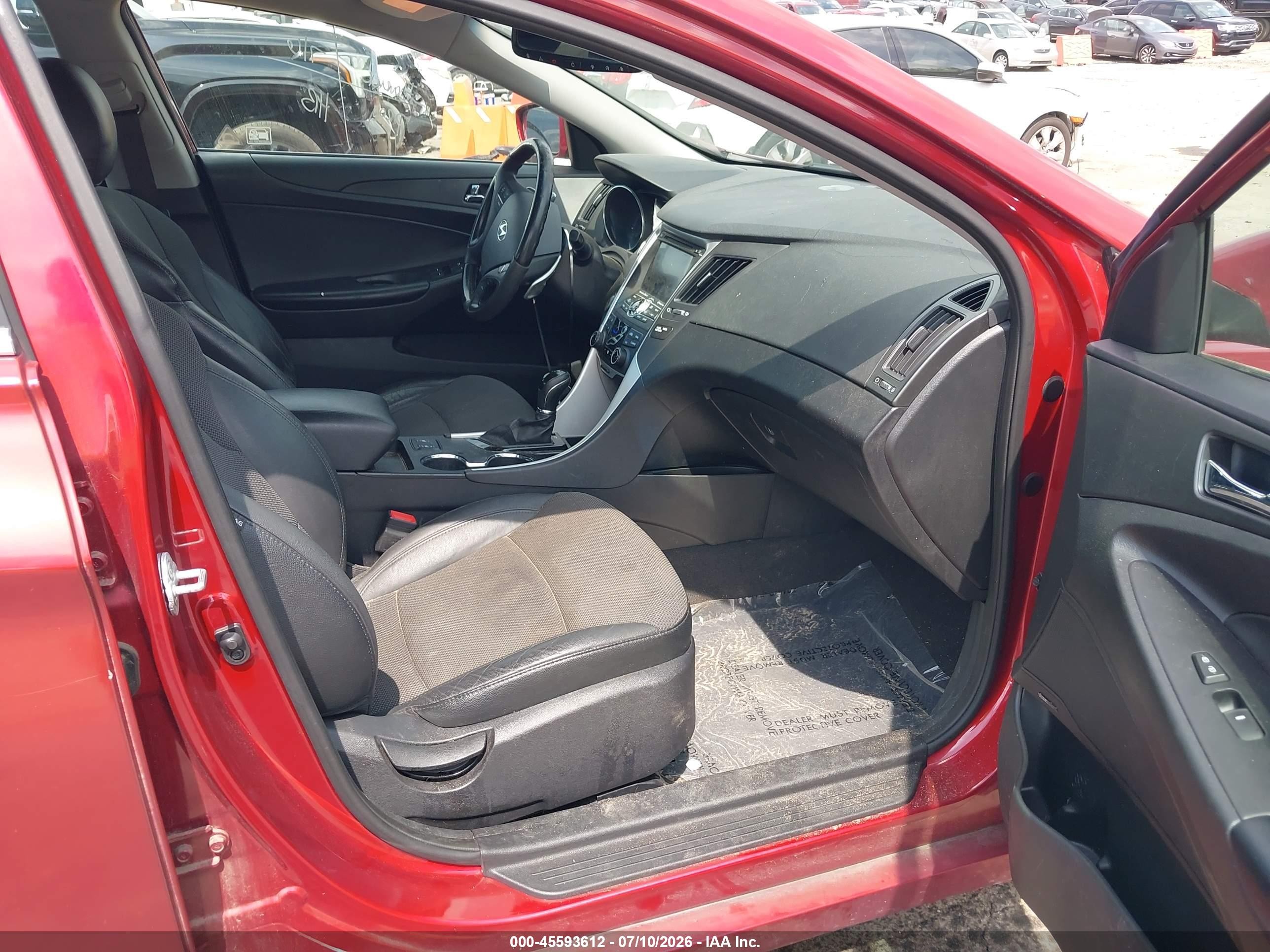 2013 Hyundai Sonata Se 2.0t Бордовый vin: 5NPEC4AB1DH797999