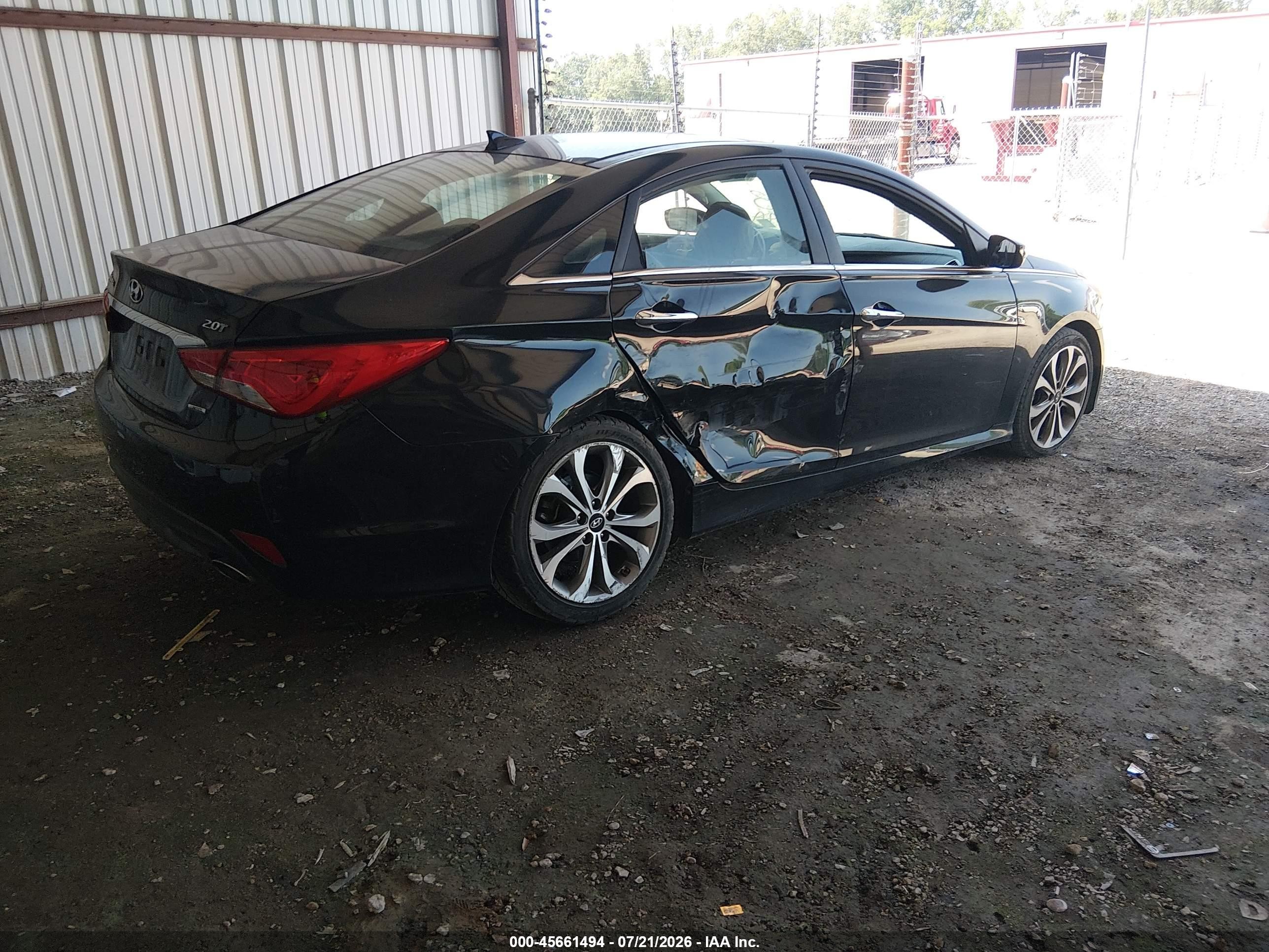 2014 Hyundai Sonata Limited 2.0t Black vin: 5NPEC4AB1EH837273