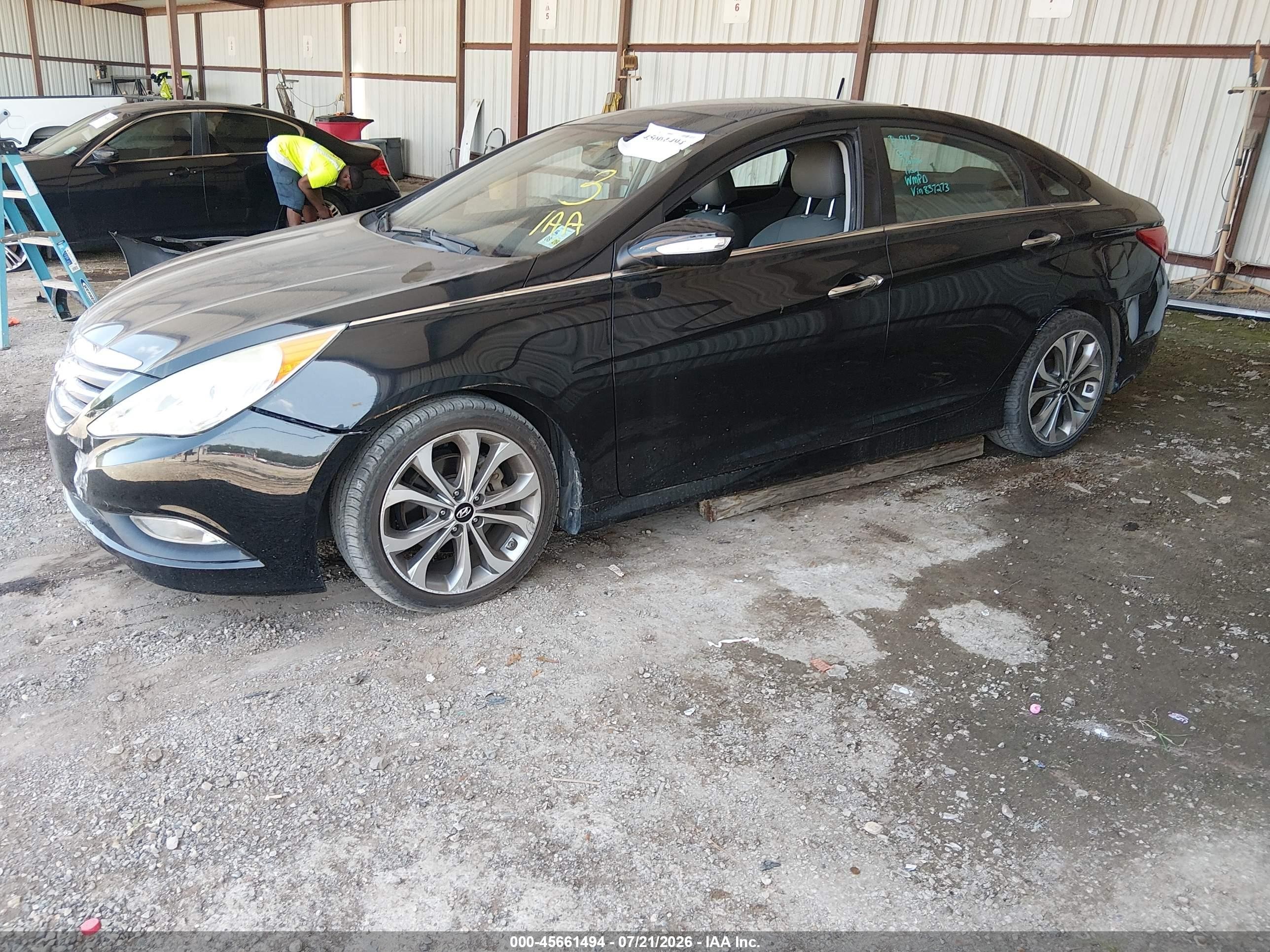 2014 Hyundai Sonata Limited 2.0t Black vin: 5NPEC4AB1EH837273