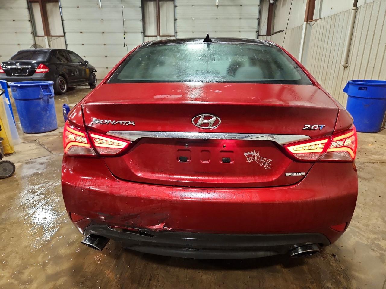 2014 Hyundai Sonata Limited 2.0t Red vin: 5NPEC4AB1EH863971