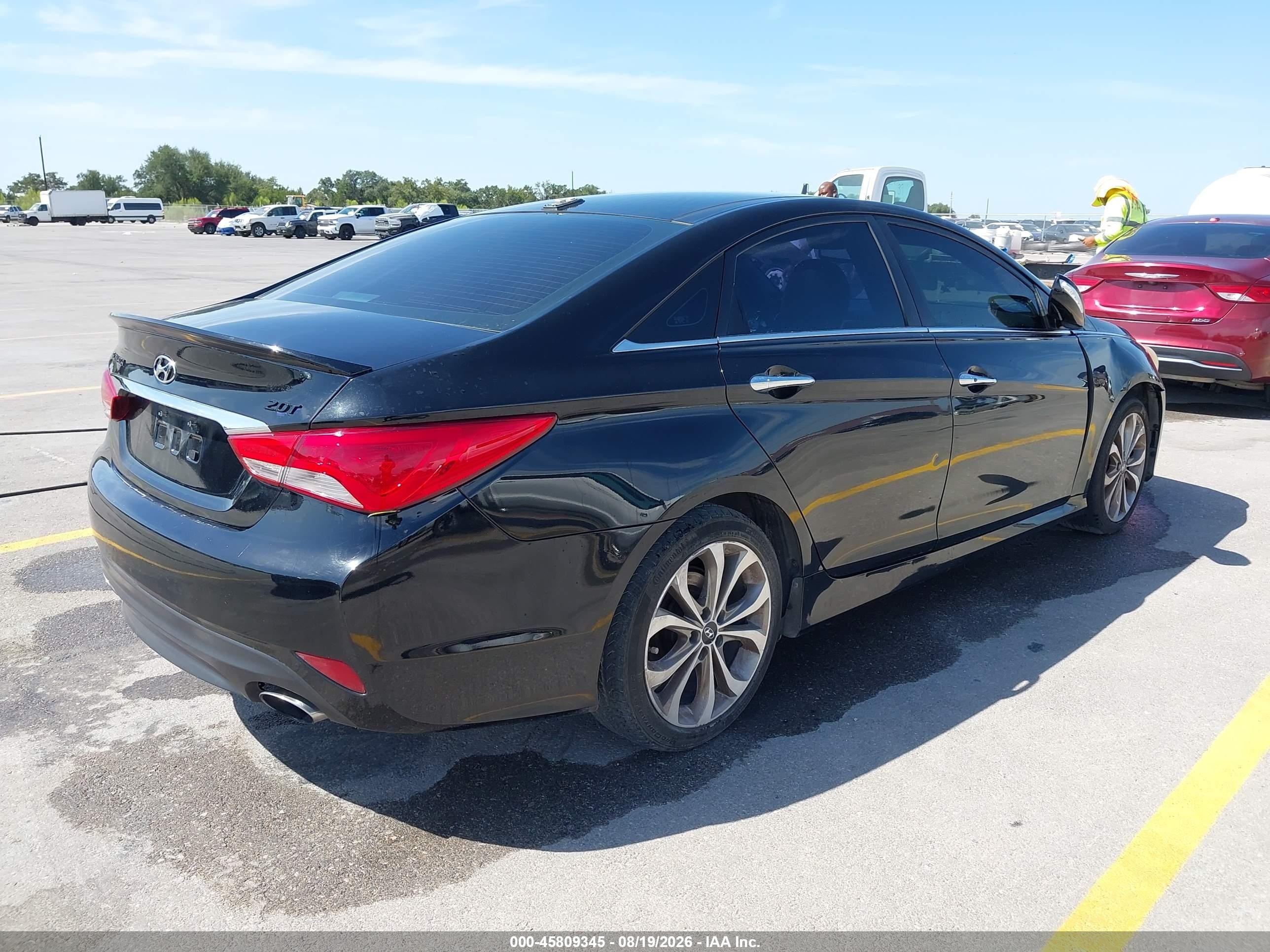 2014 Hyundai Sonata Limited 2.0t Gray vin: 5NPEC4AB1EH865929