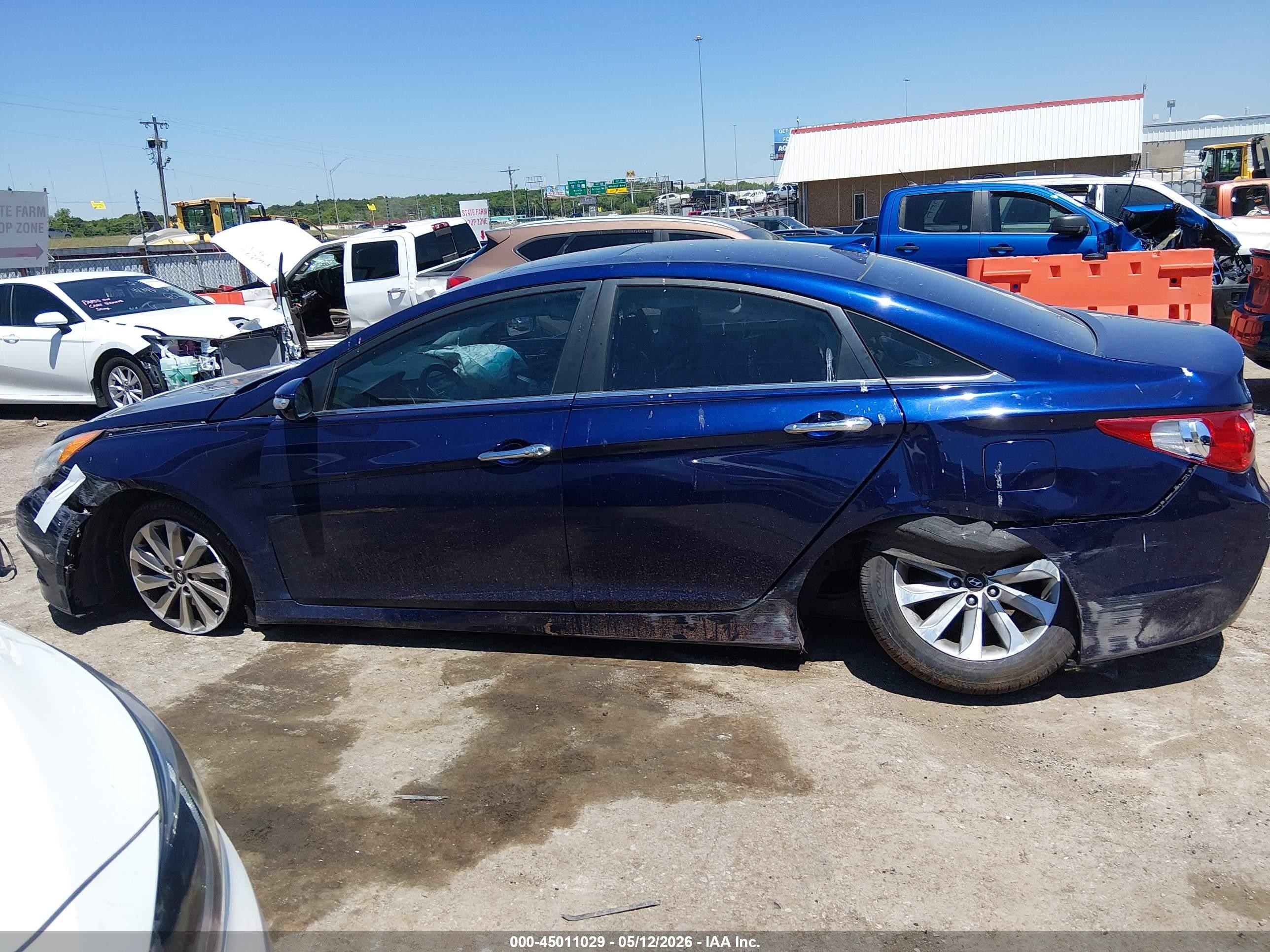 2014 Hyundai Sonata Limited 2.0t Blue vin: 5NPEC4AB1EH895531