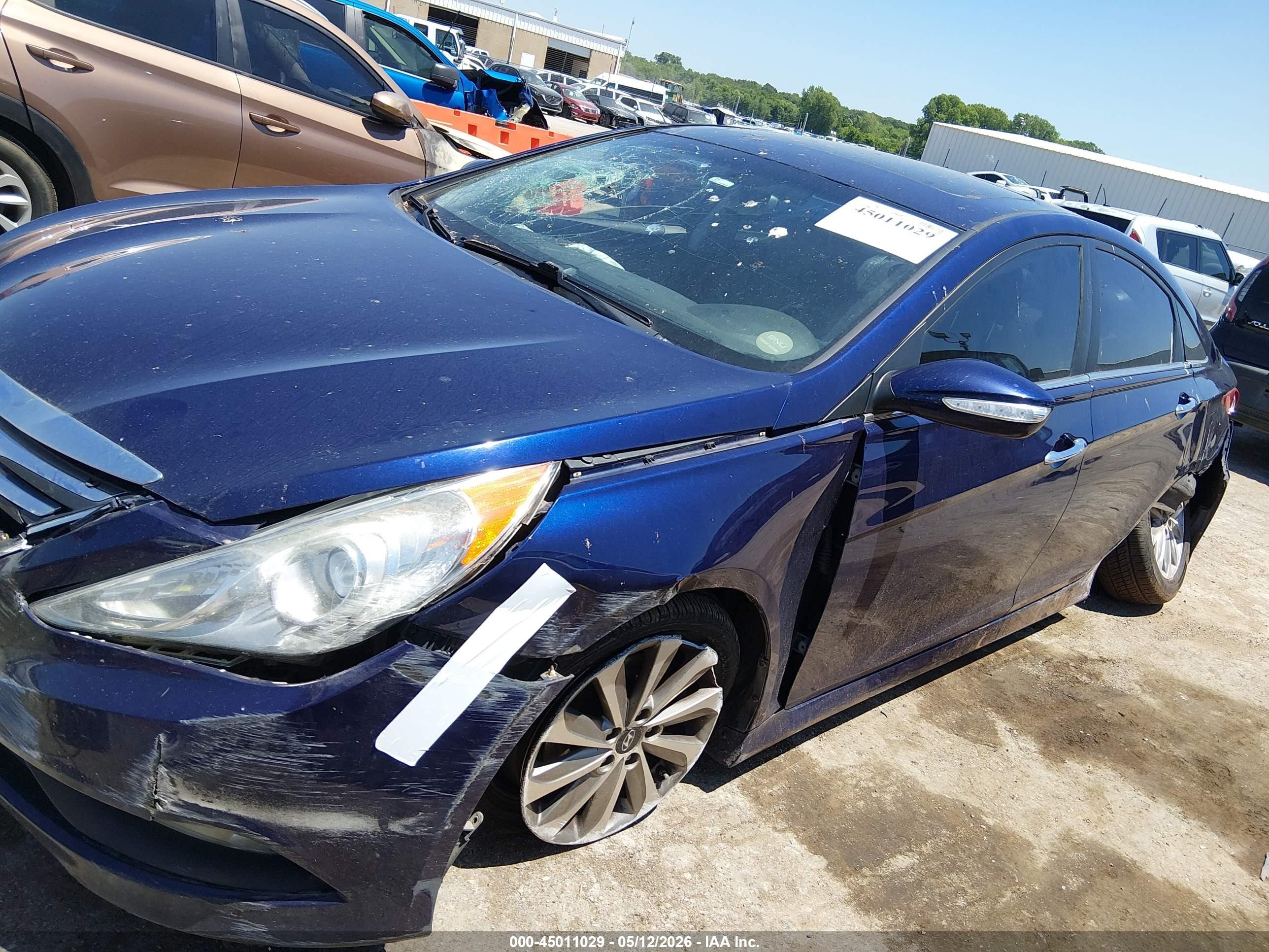 2014 Hyundai Sonata Limited 2.0t Blue vin: 5NPEC4AB1EH895531