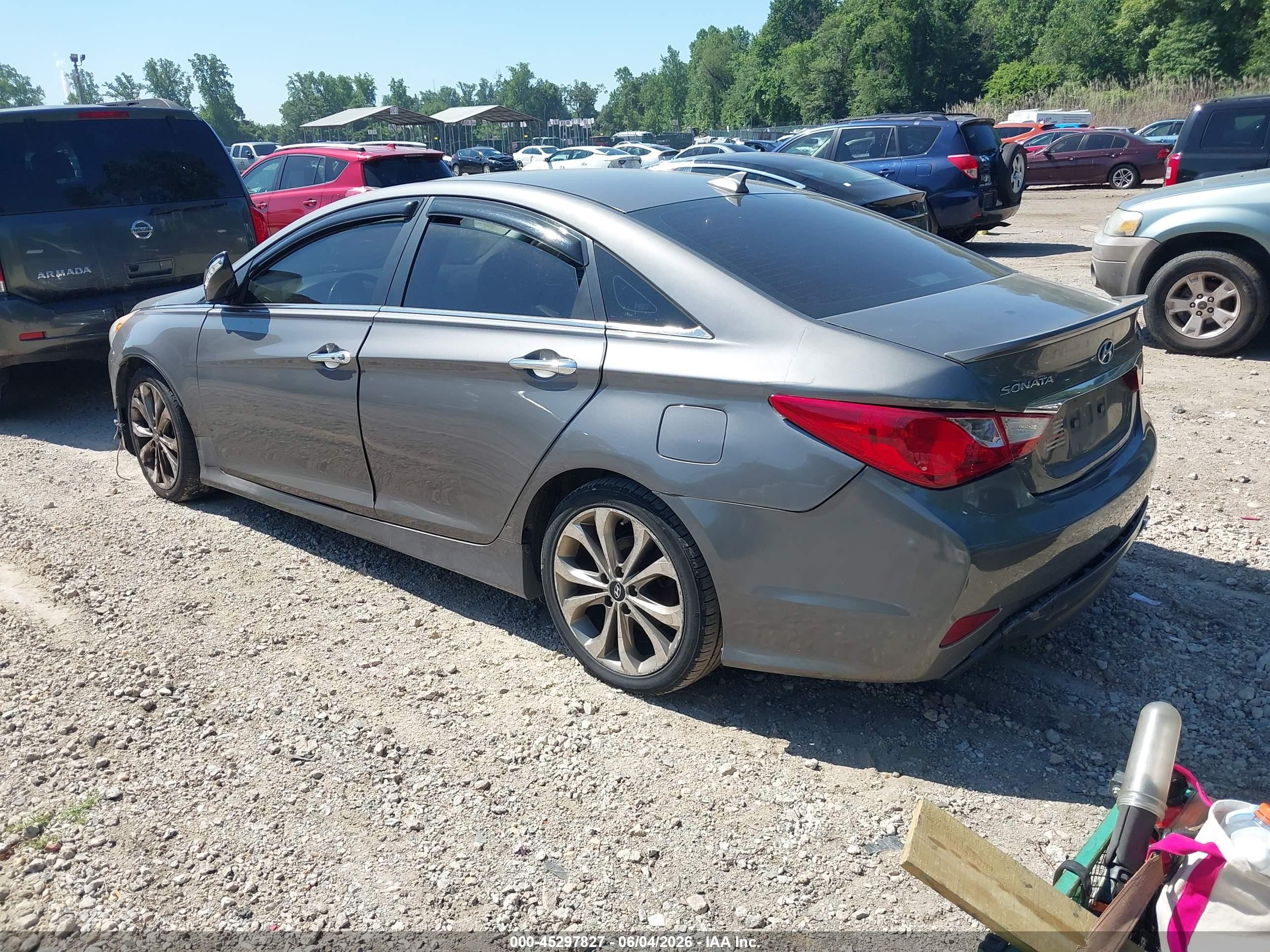 2014 Hyundai Sonata Se 2.0t Gray vin: 5NPEC4AB1EH900176