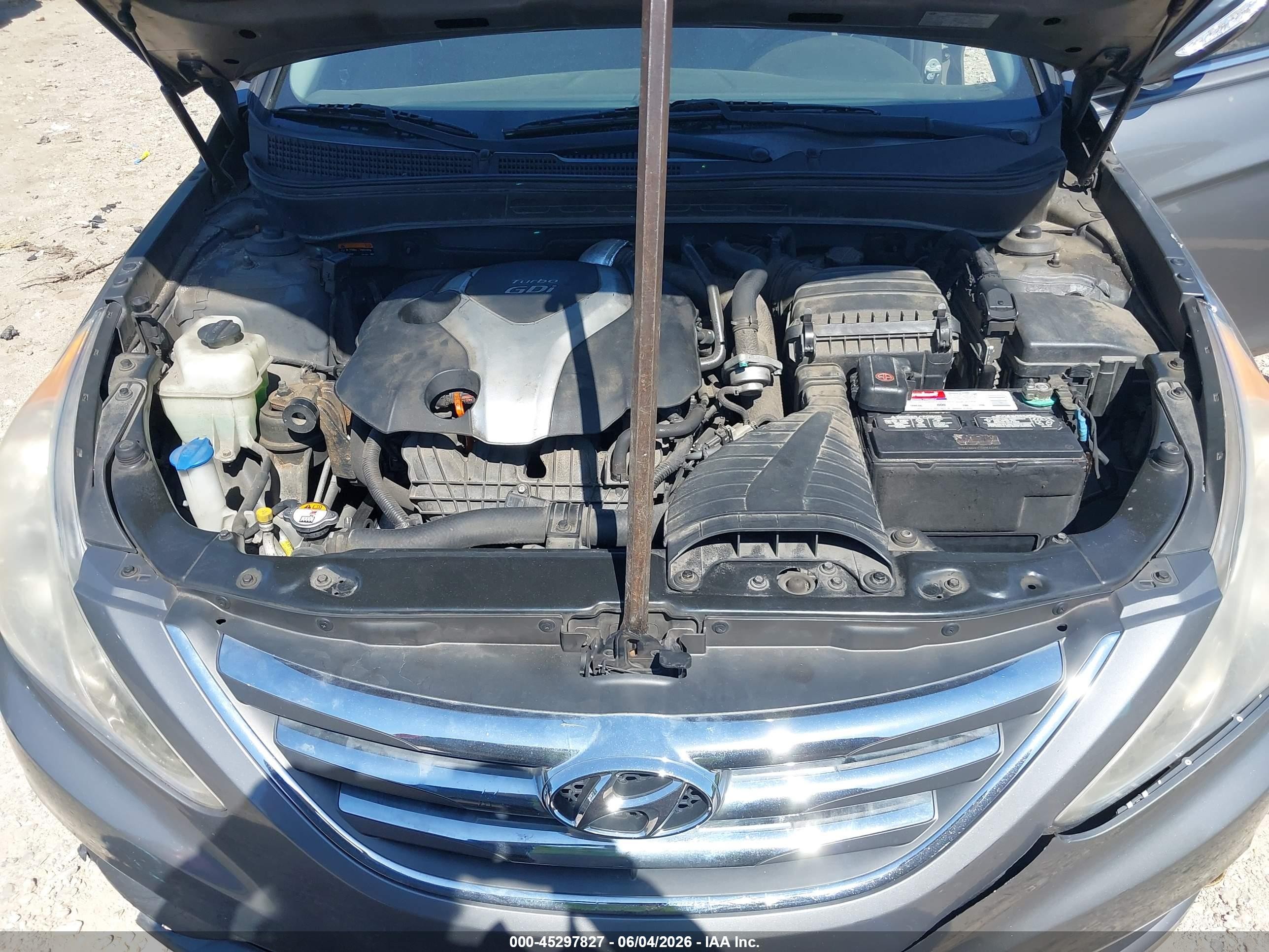 2014 Hyundai Sonata Se 2.0t Gray vin: 5NPEC4AB1EH900176