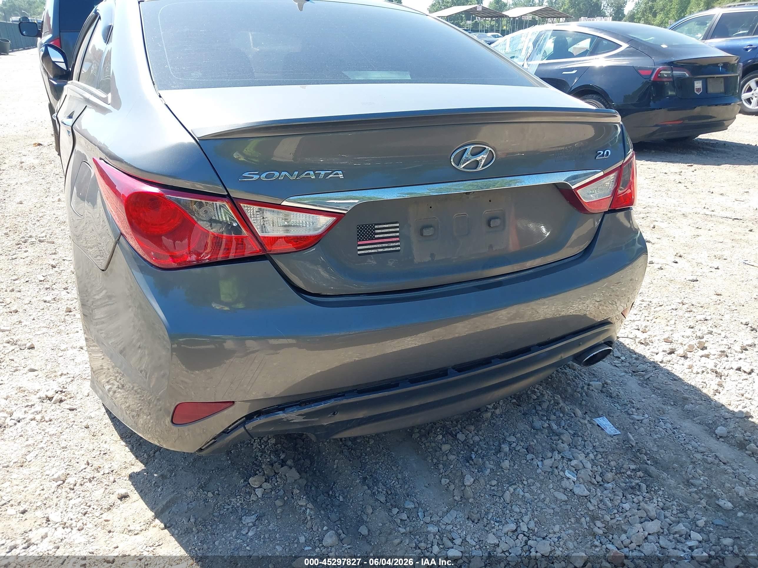 2014 Hyundai Sonata Se 2.0t Gray vin: 5NPEC4AB1EH900176