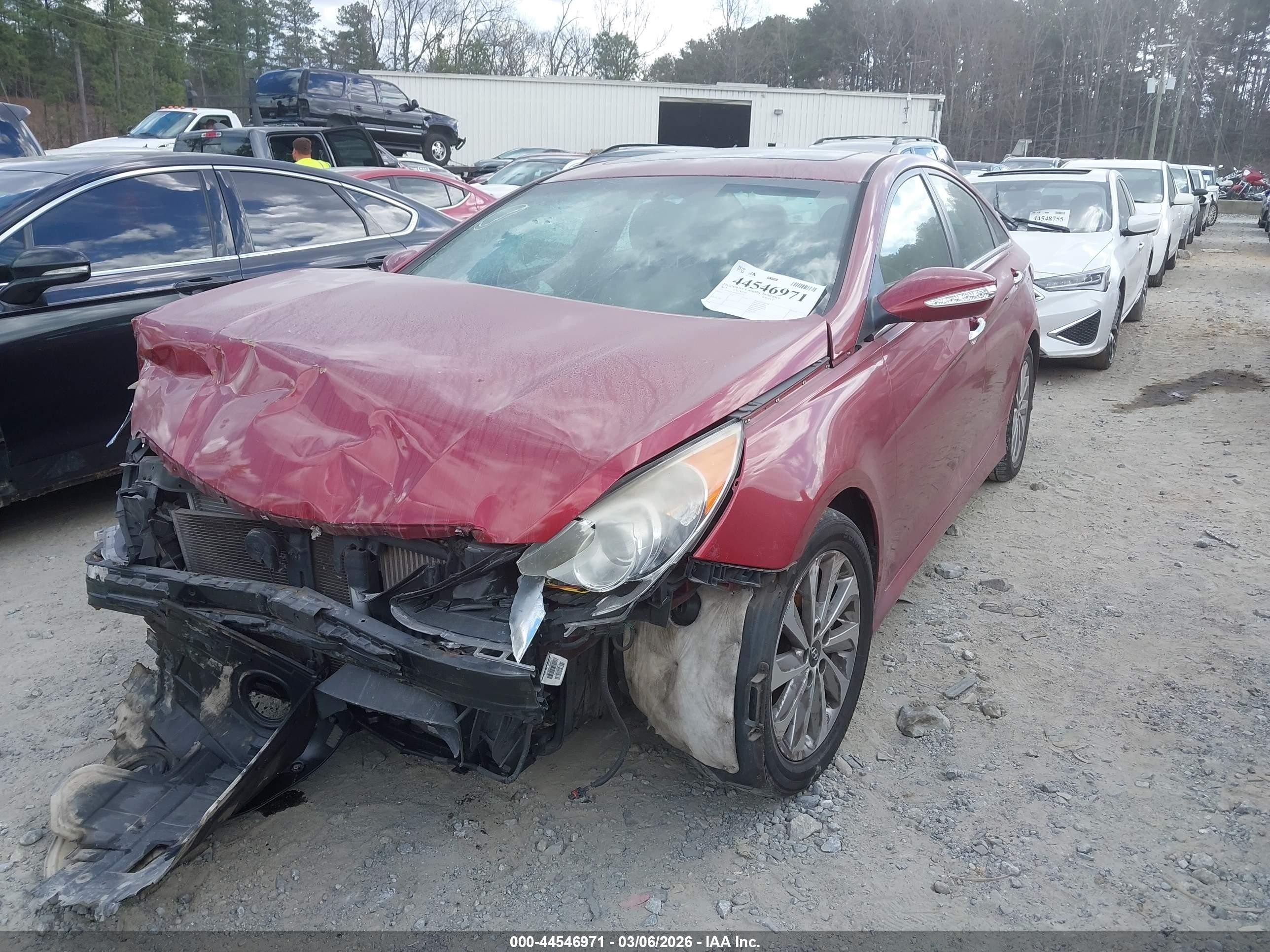 2014 Hyundai Sonata Limited 2.0t Red vin: 5NPEC4AB1EH943724