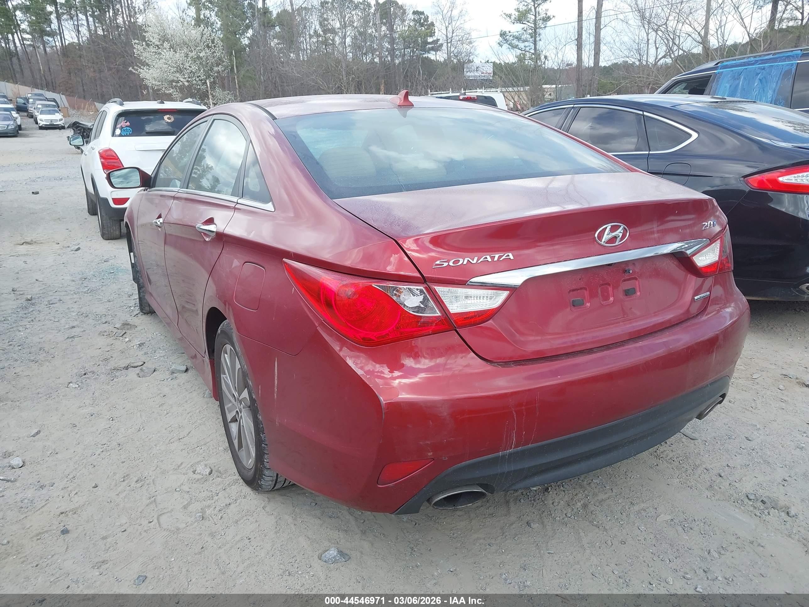 2014 Hyundai Sonata Limited 2.0t Red vin: 5NPEC4AB1EH943724